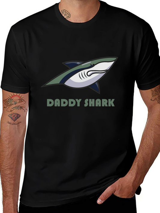 Daddy Shark Graphic Tee - Fun Family Shirt
