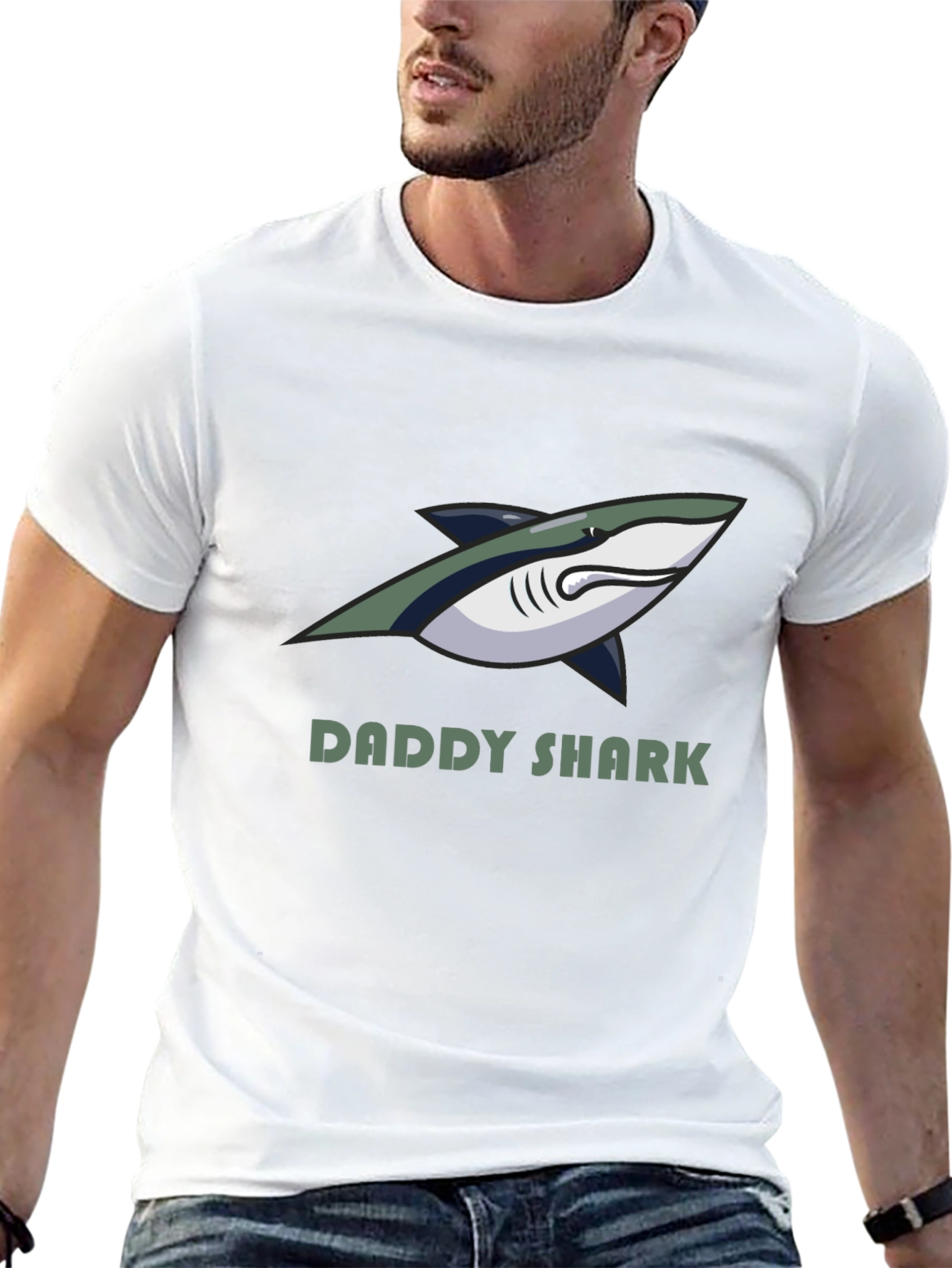 Daddy Shark Graphic Tee - Fun Family Shirt