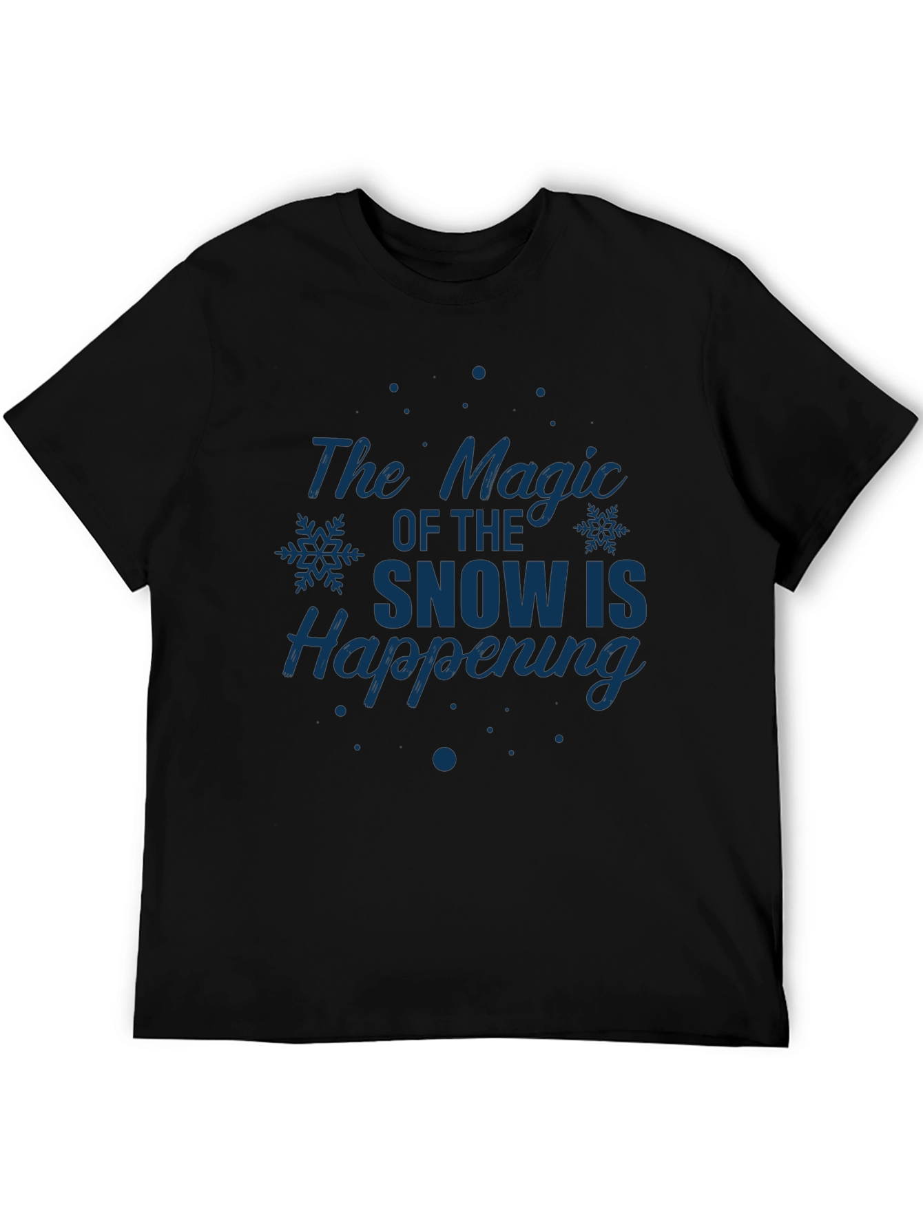 Magic of Snow Graphic Tee - Holiday Season Apparel
