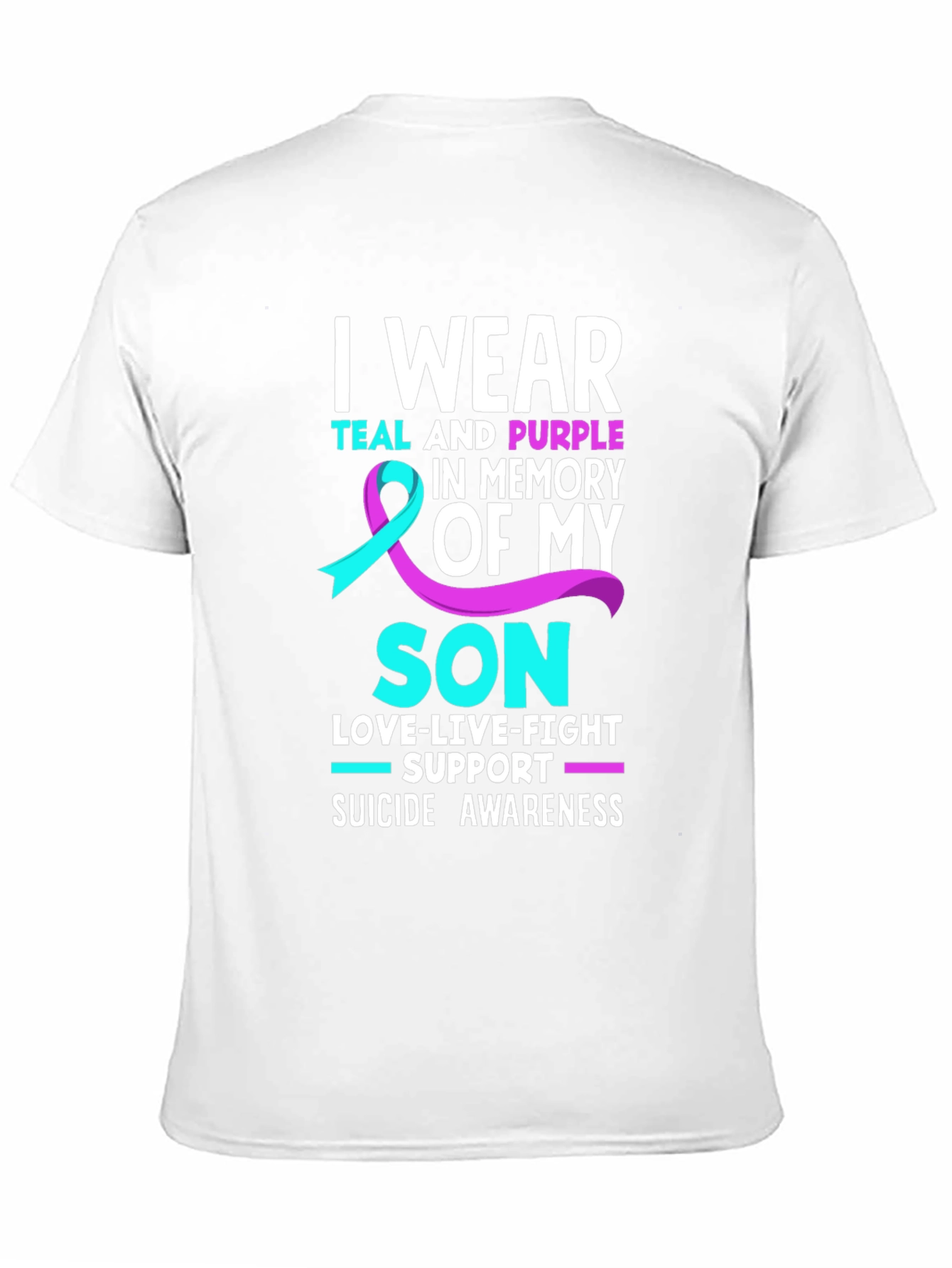 Teal and Purple Suicide Awareness T-Shirt