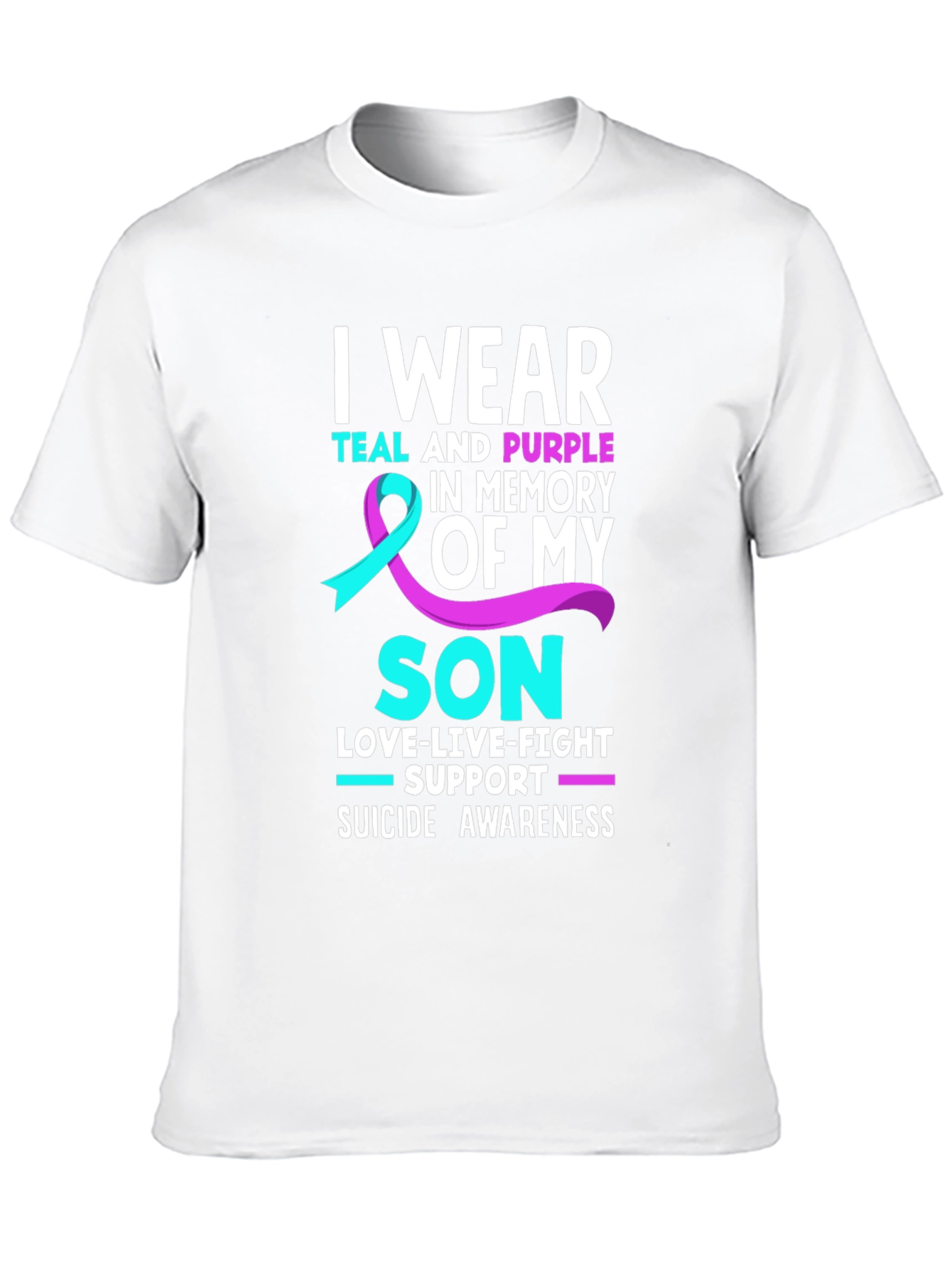 Teal and Purple Suicide Awareness T-Shirt