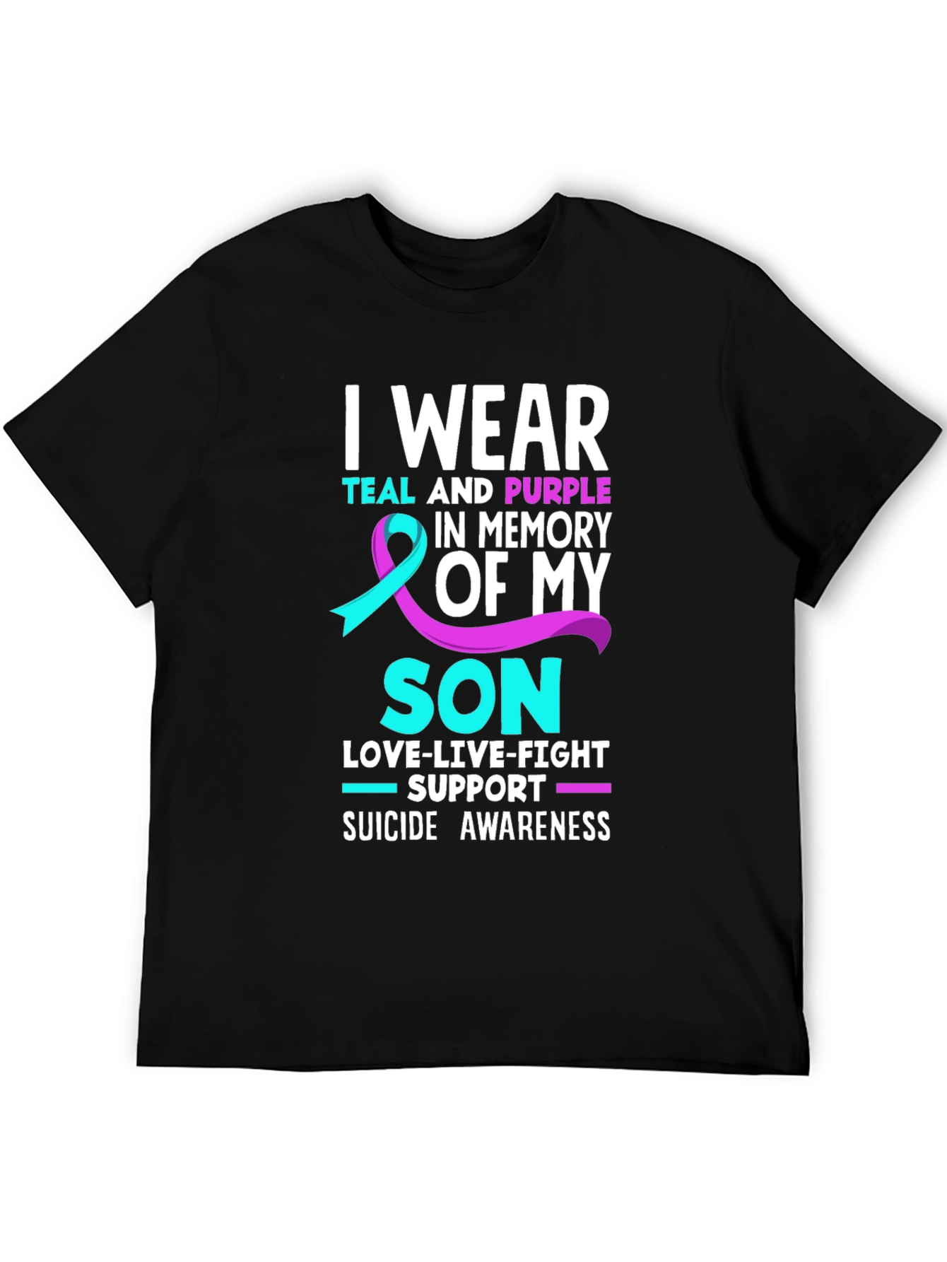 Teal and Purple Suicide Awareness T-Shirt