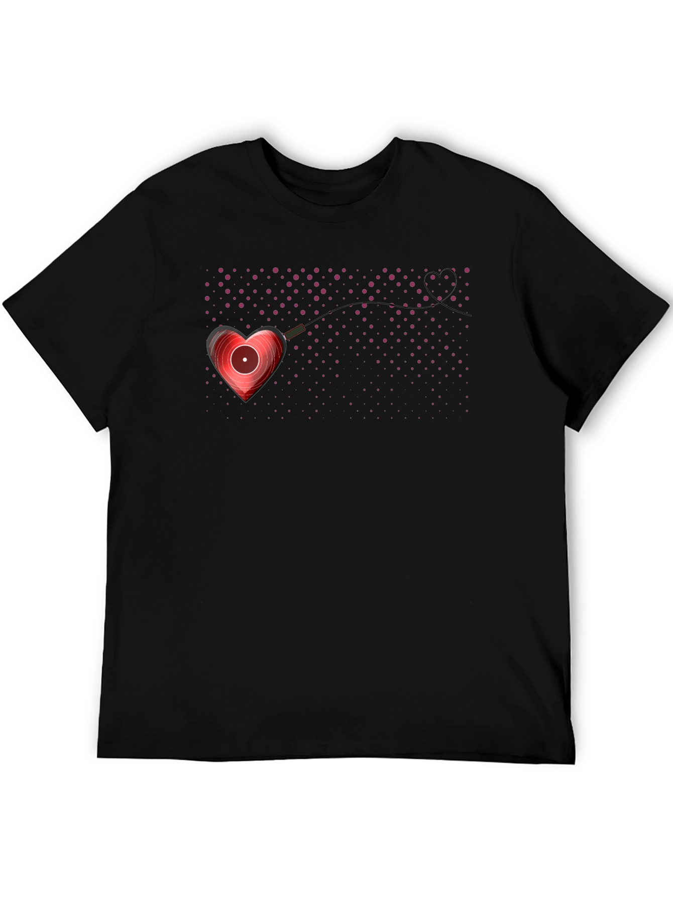 Heart Vinyl Record Graphic Tee