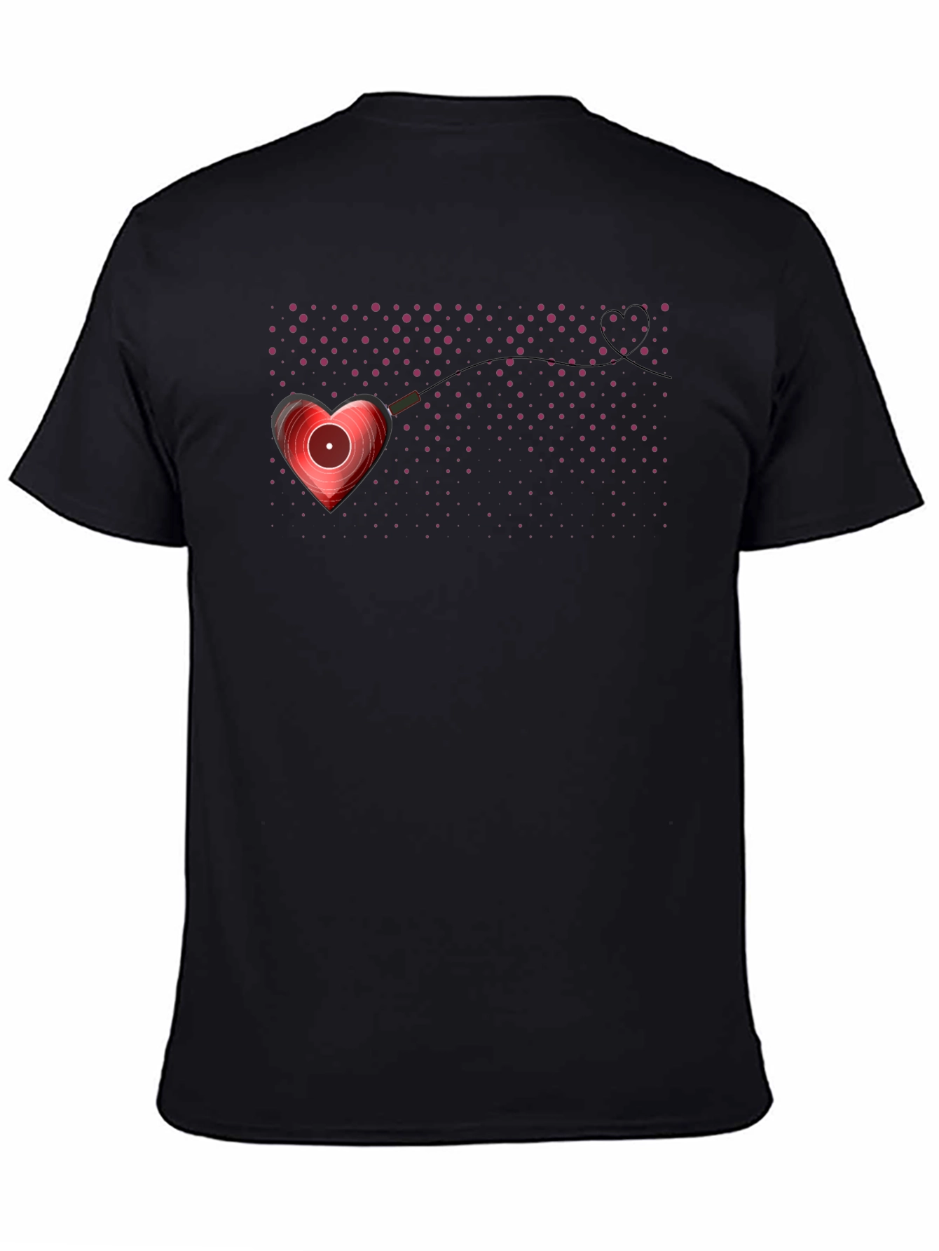 Heart Vinyl Record Graphic Tee