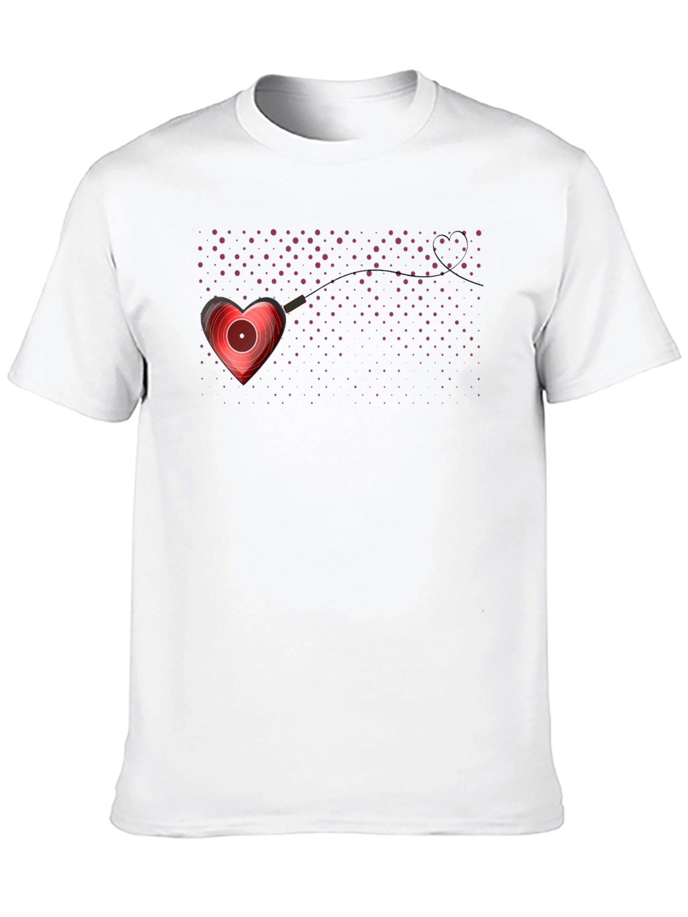 Heart Vinyl Record Graphic Tee