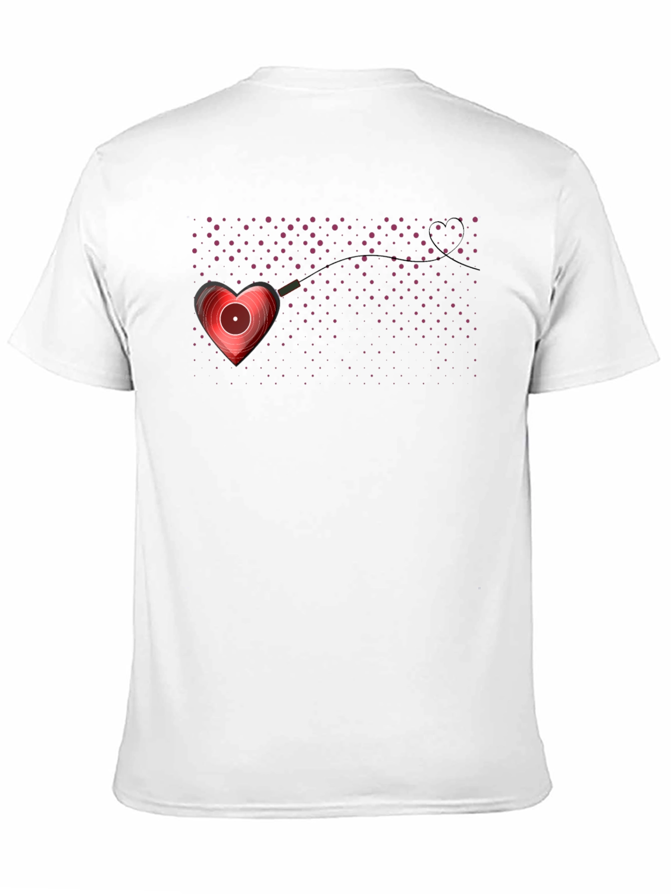 Heart Vinyl Record Graphic Tee