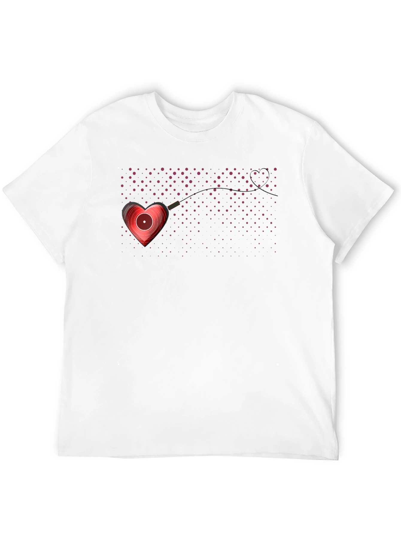 Heart Vinyl Record Graphic Tee