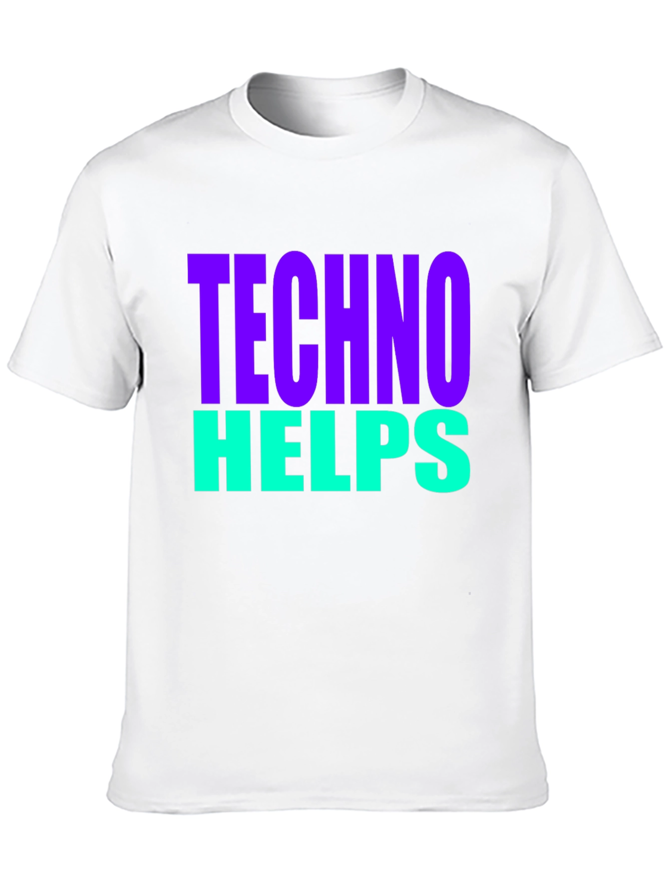 Techno Helps T-Shirt - Bold Graphic Tee
