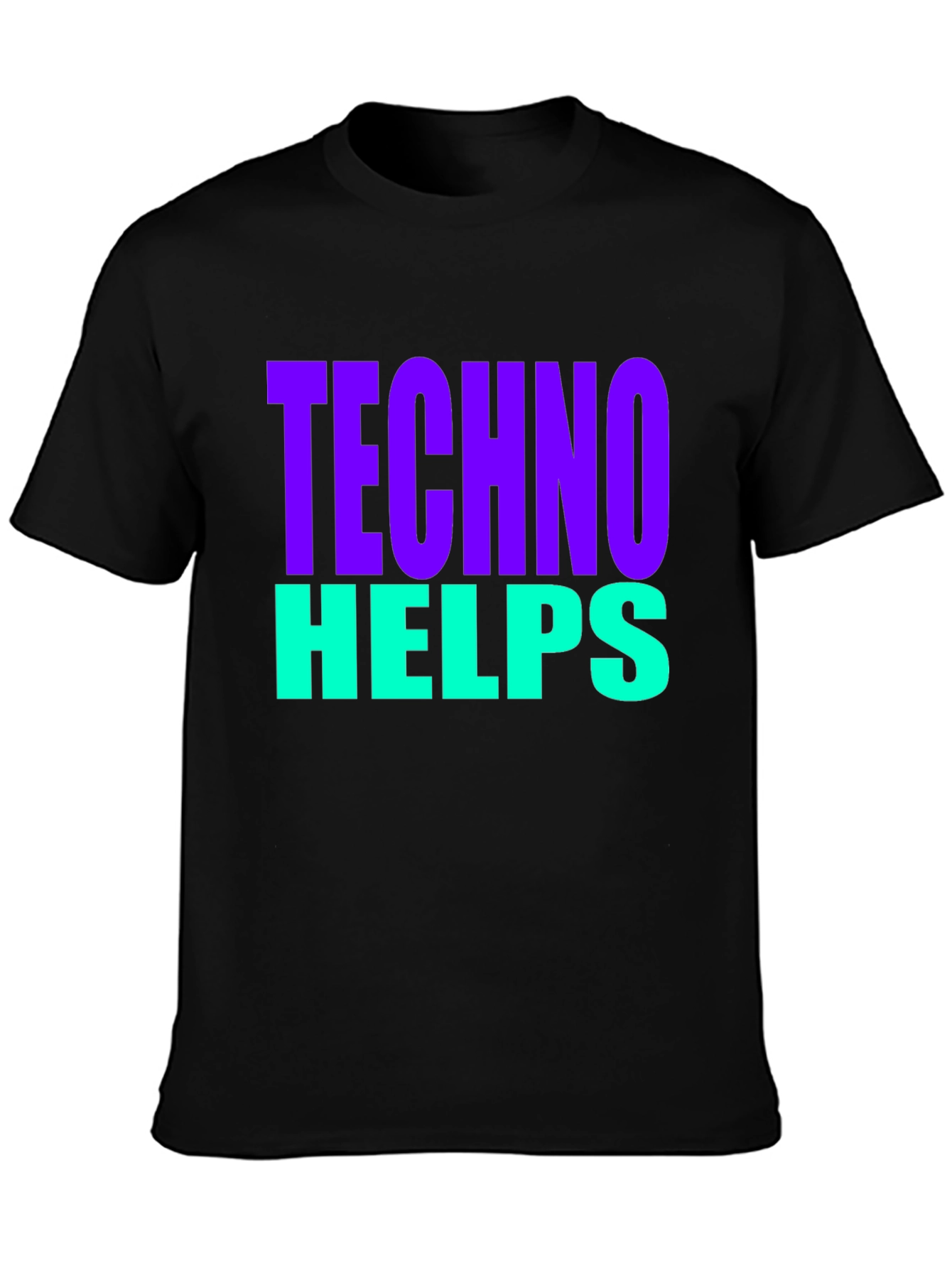 Techno Helps T-Shirt - Bold Graphic Tee