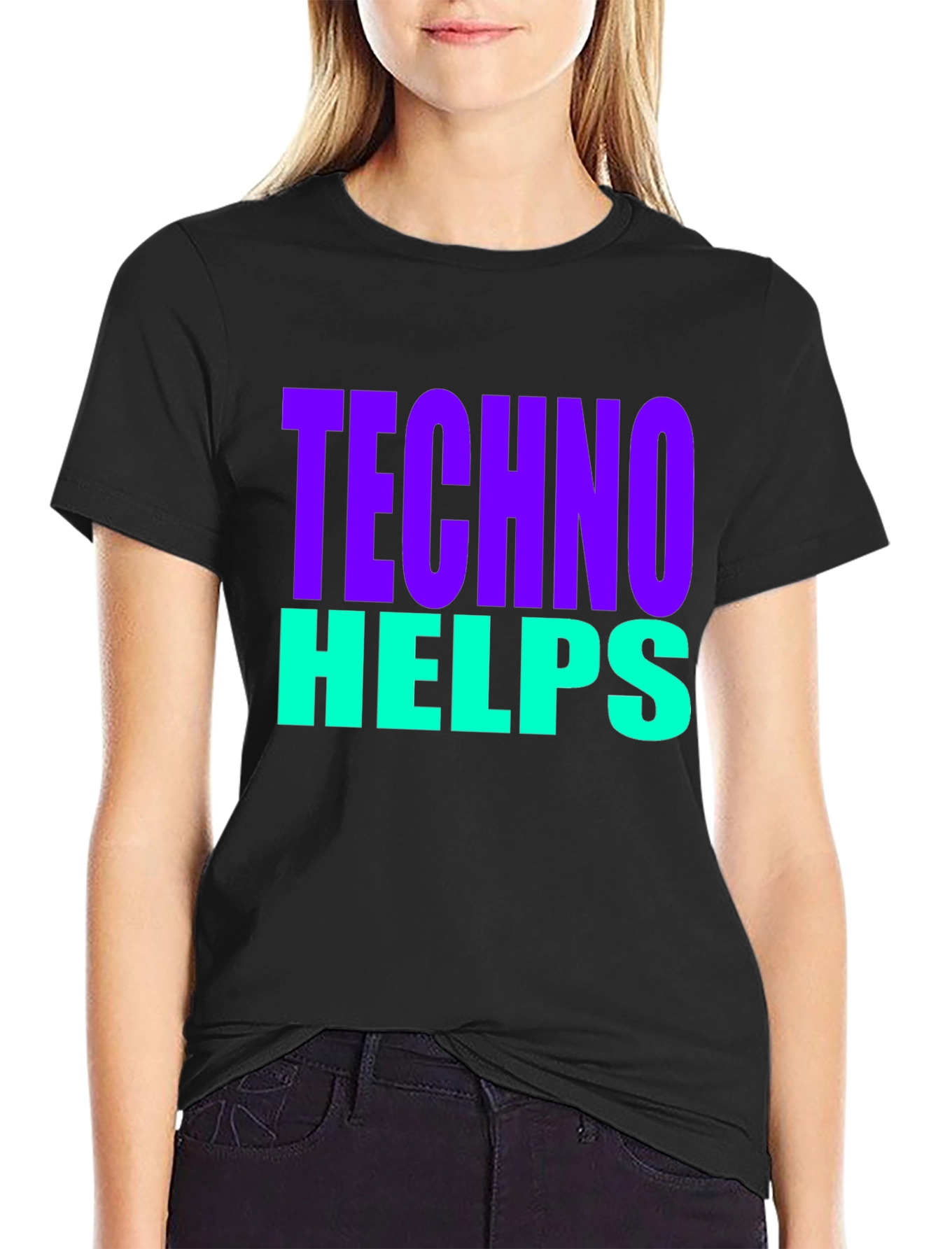 Techno Helps T-Shirt - Bold Graphic Tee