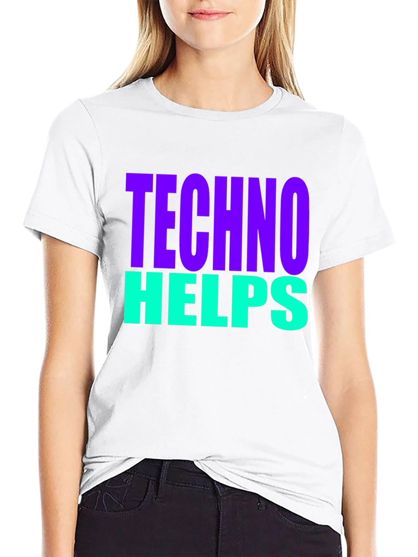 Techno Helps T-Shirt - Bold Graphic Tee