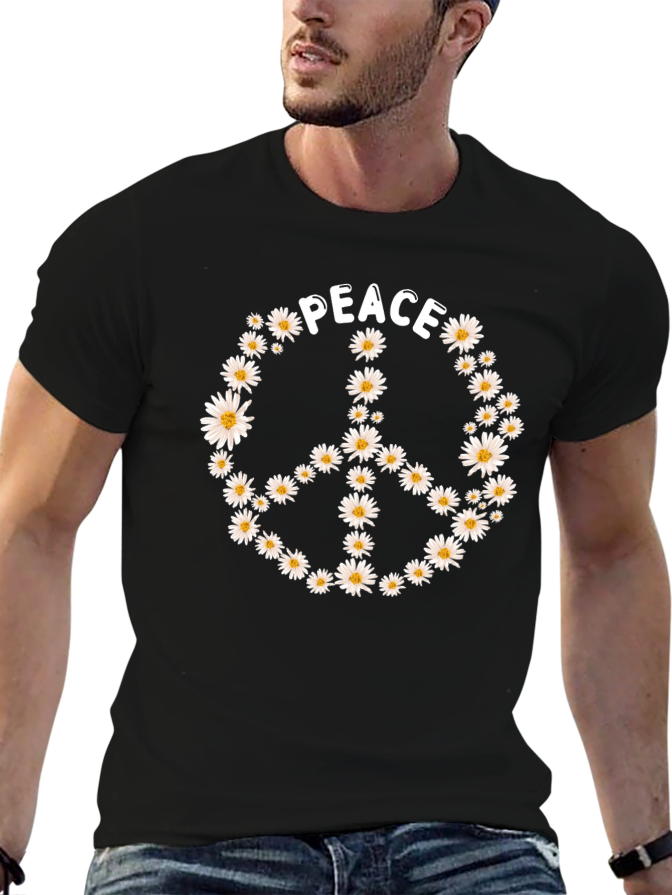 Peace Daisy Flower T-Shirt