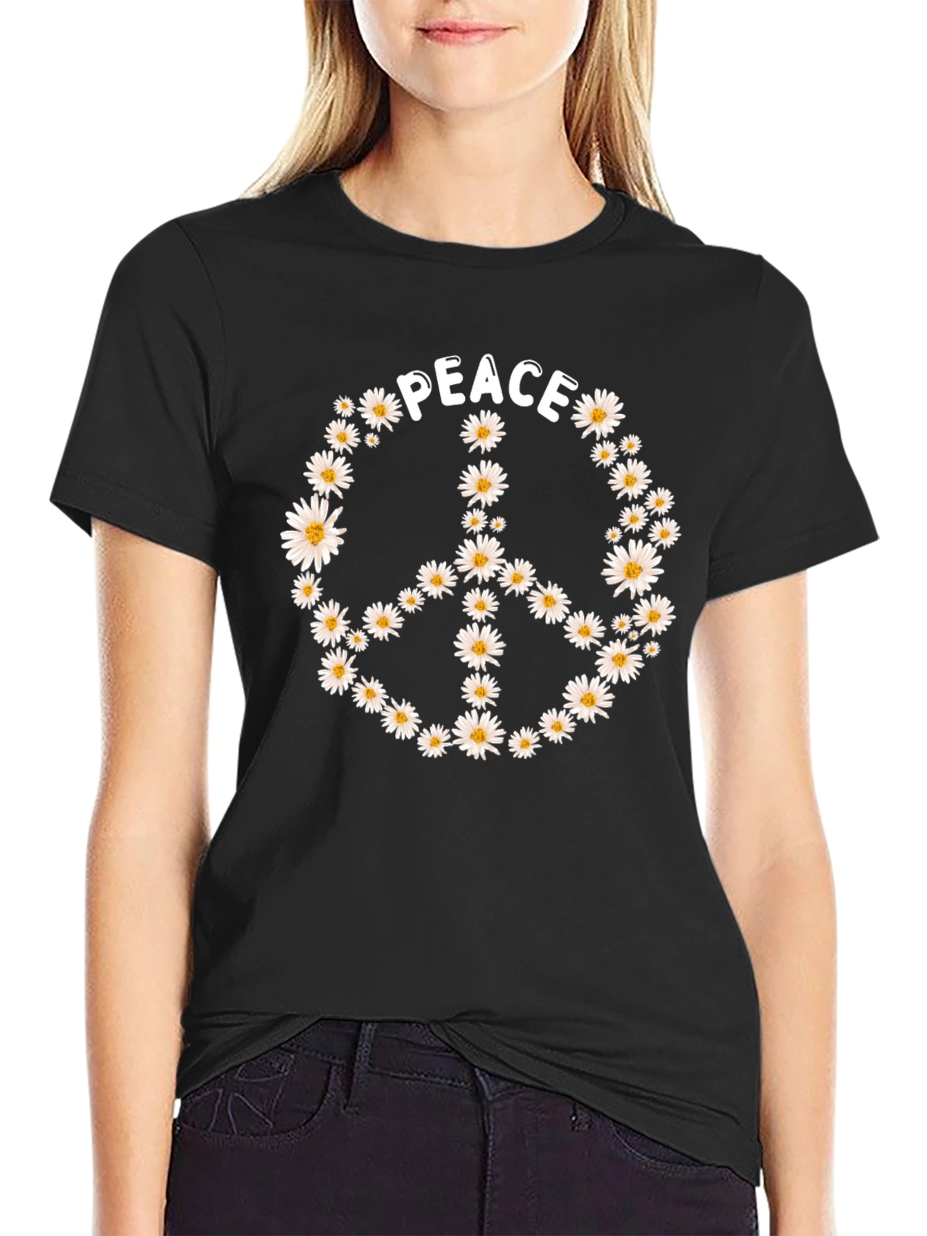 Peace Daisy Flower T-Shirt