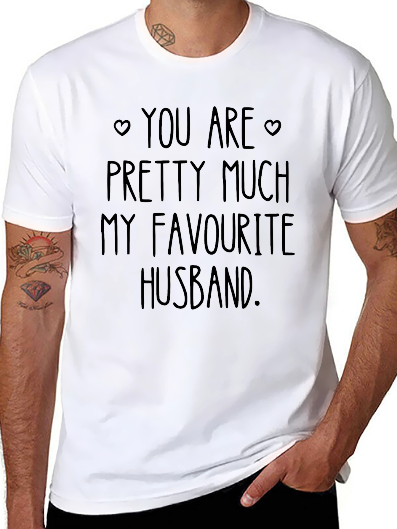 Favorite Husband Graphic Tee - Cute Anniversary Gift