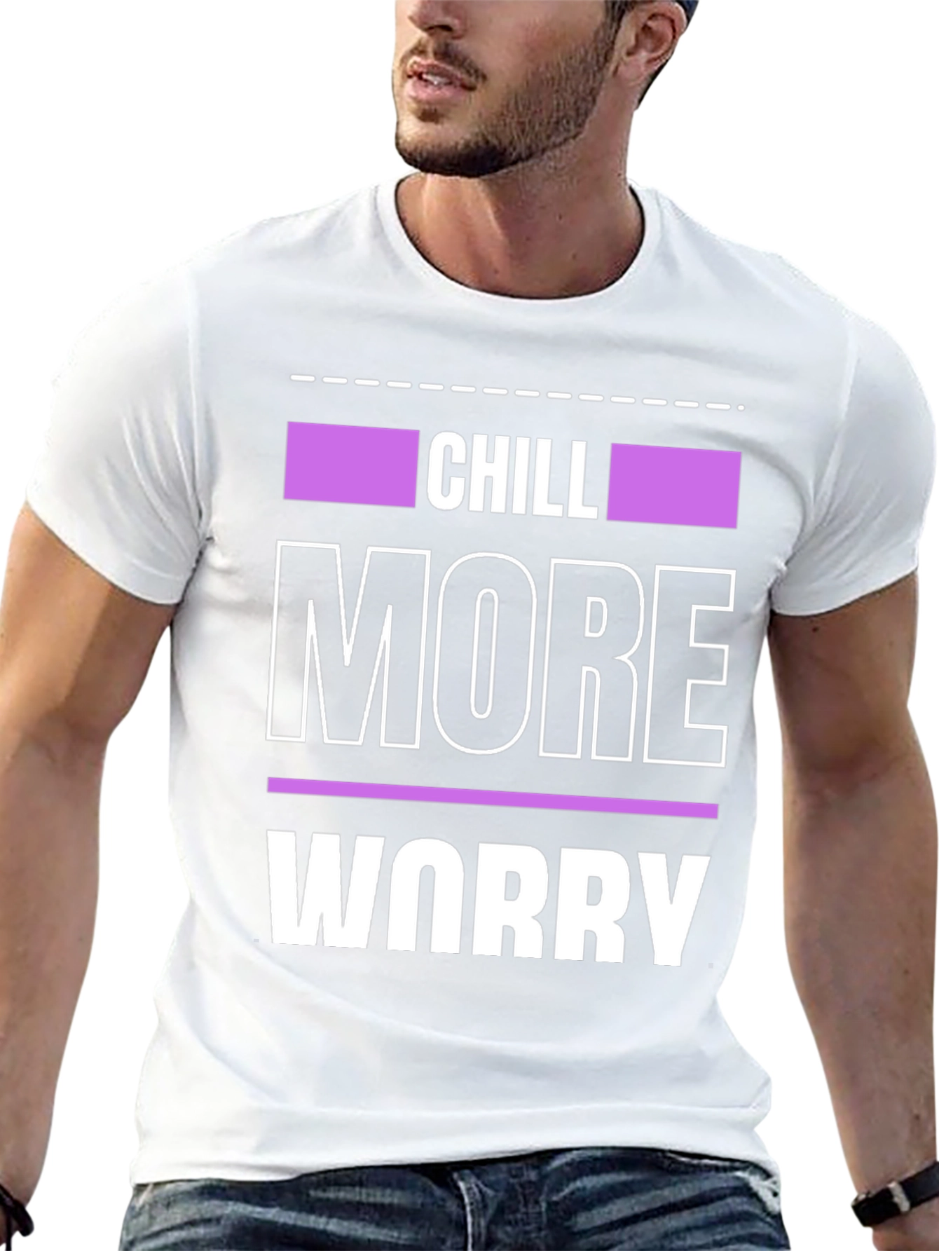Chill More Worry Less Graphic Tee