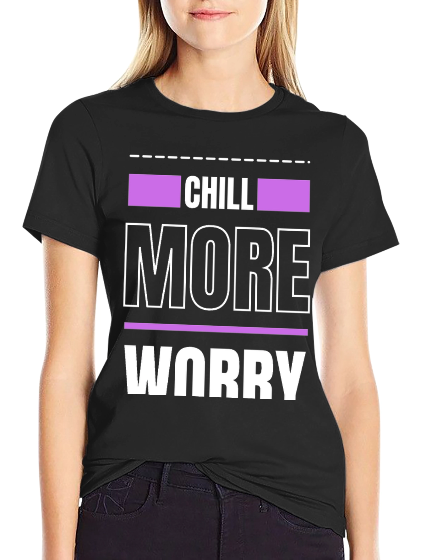 Chill More Worry Less Graphic Tee