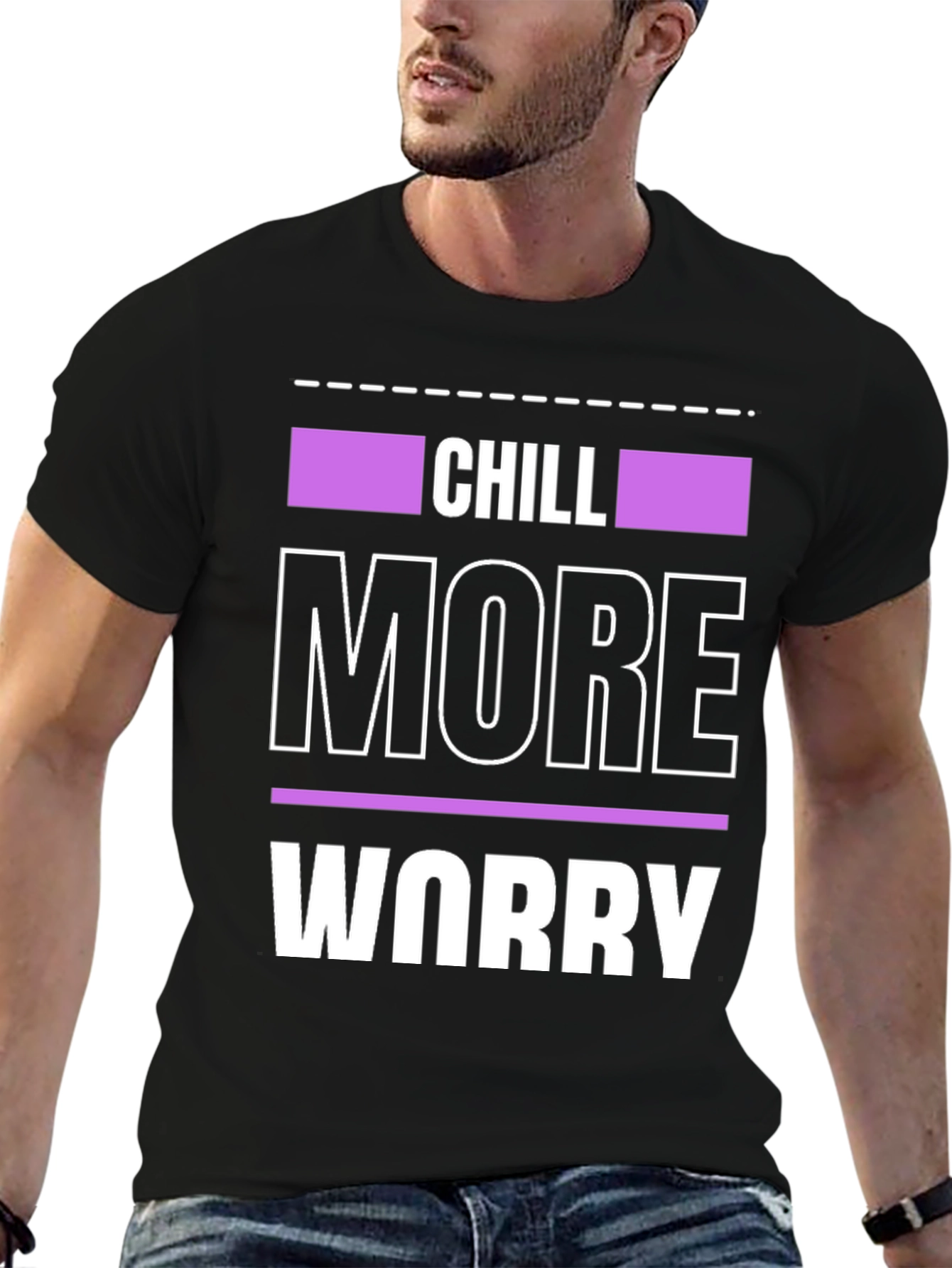 Chill More Worry Less Graphic Tee