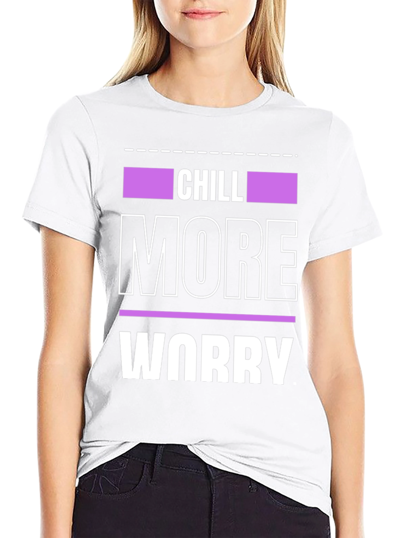 Chill More Worry Less Graphic Tee