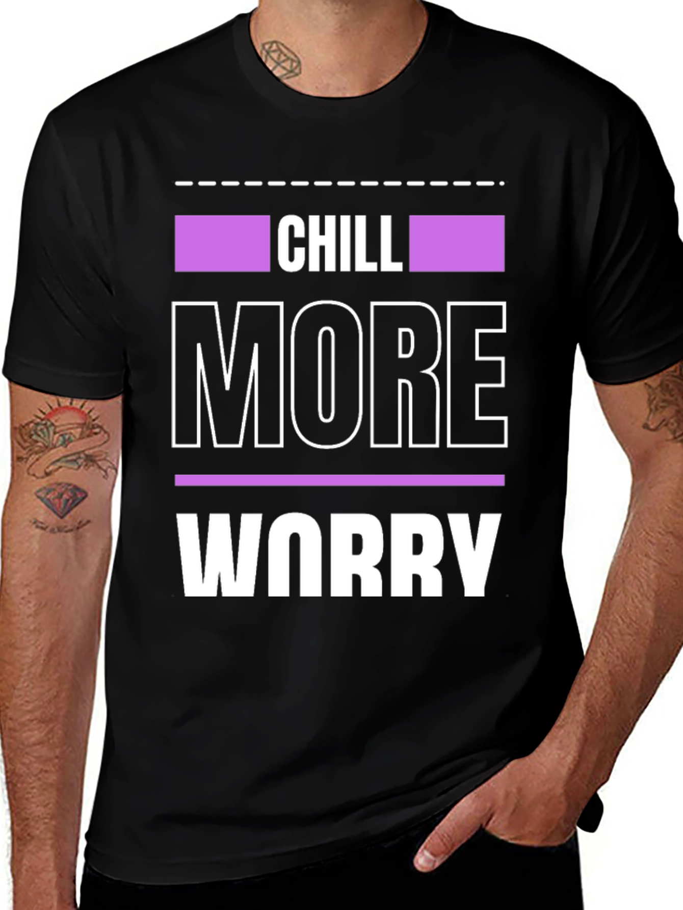 Chill More Worry Less Graphic Tee
