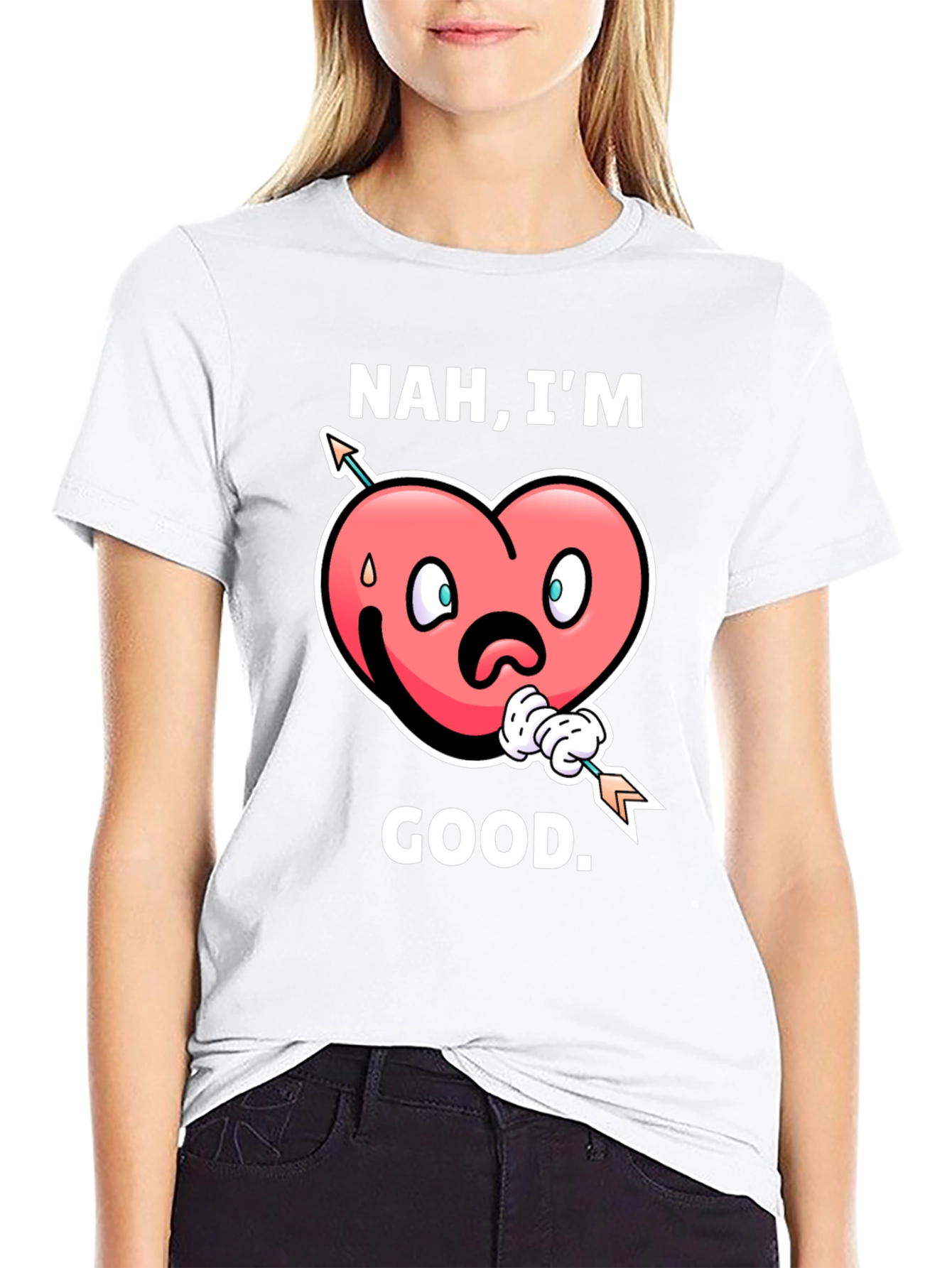 Nah Im Good! Valentines Graphic T-Shirt