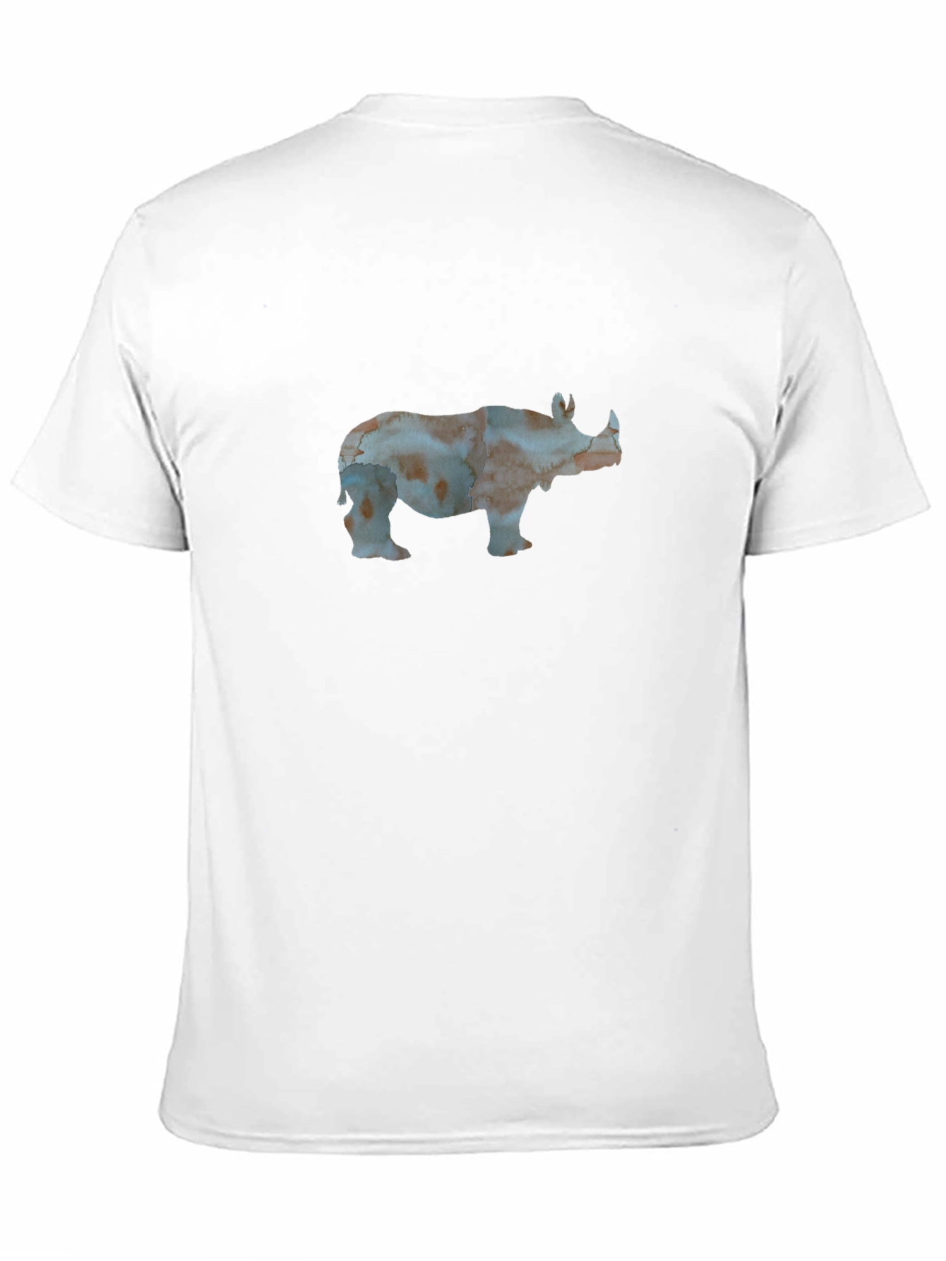 Rhino Graphic Print Black Tee