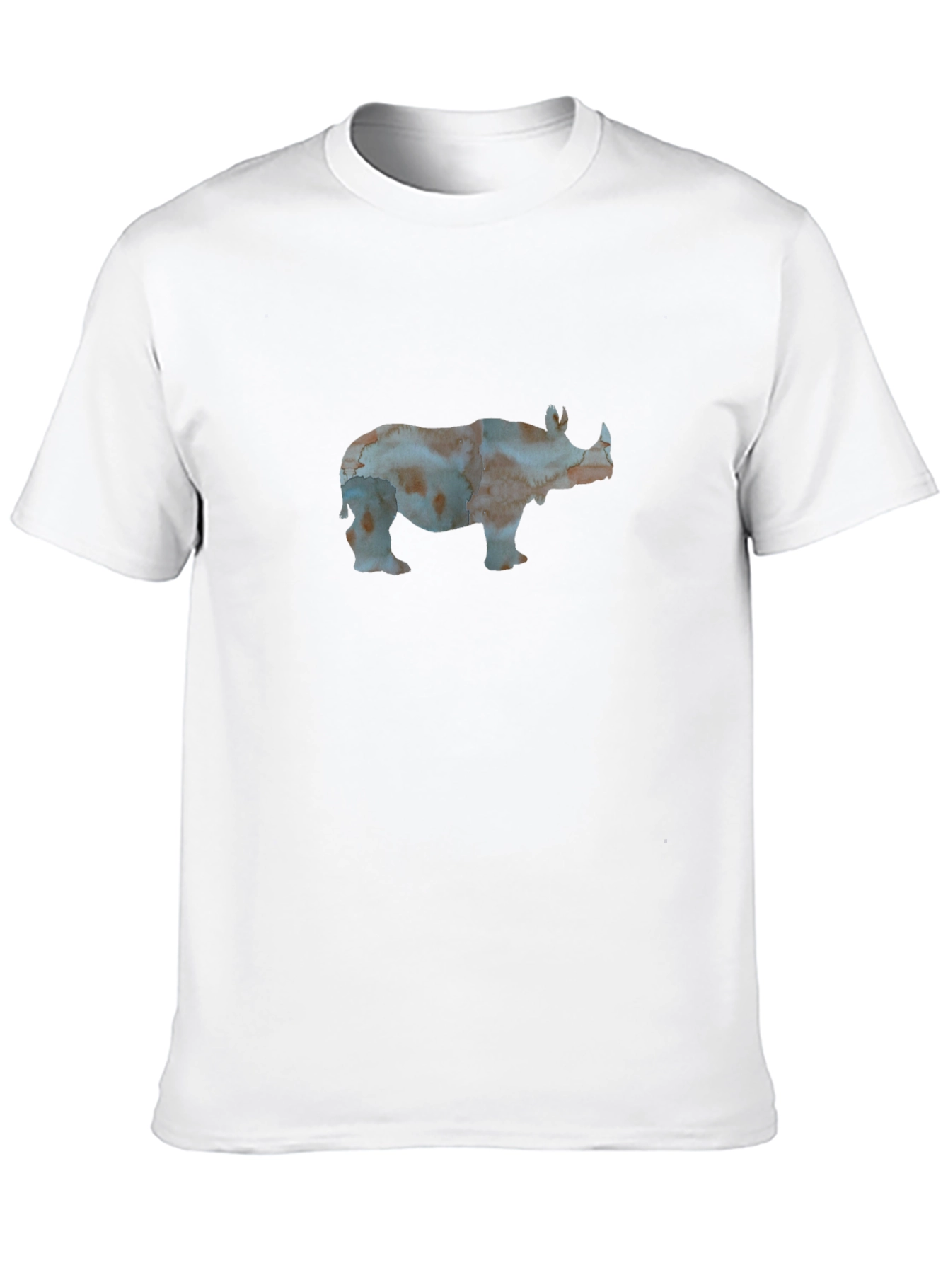 Rhino Graphic Print Black Tee