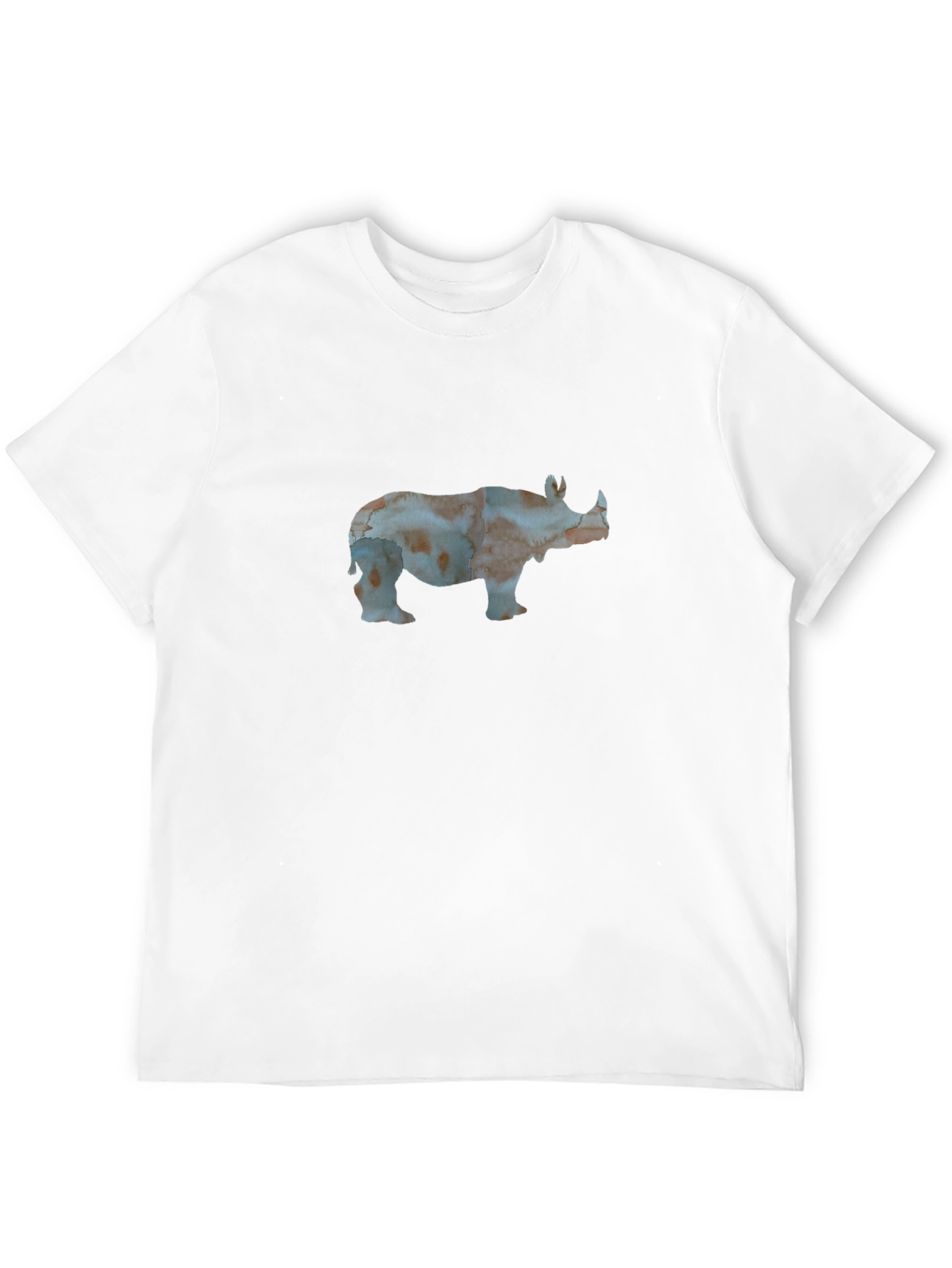 Rhino Graphic Print Black Tee