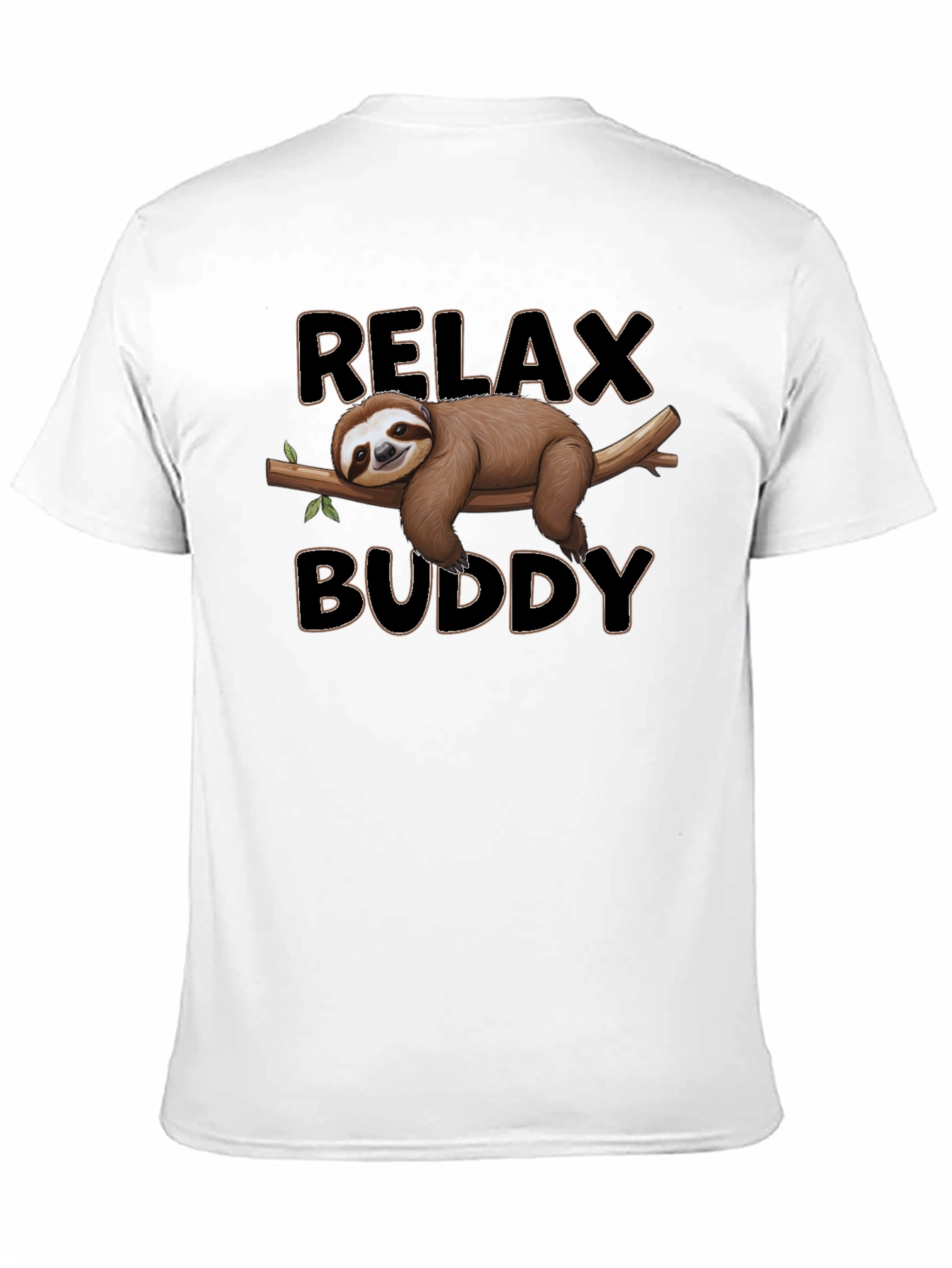 Relax Buddy Sloth Graphic Tee - Comfy Casual Shirt