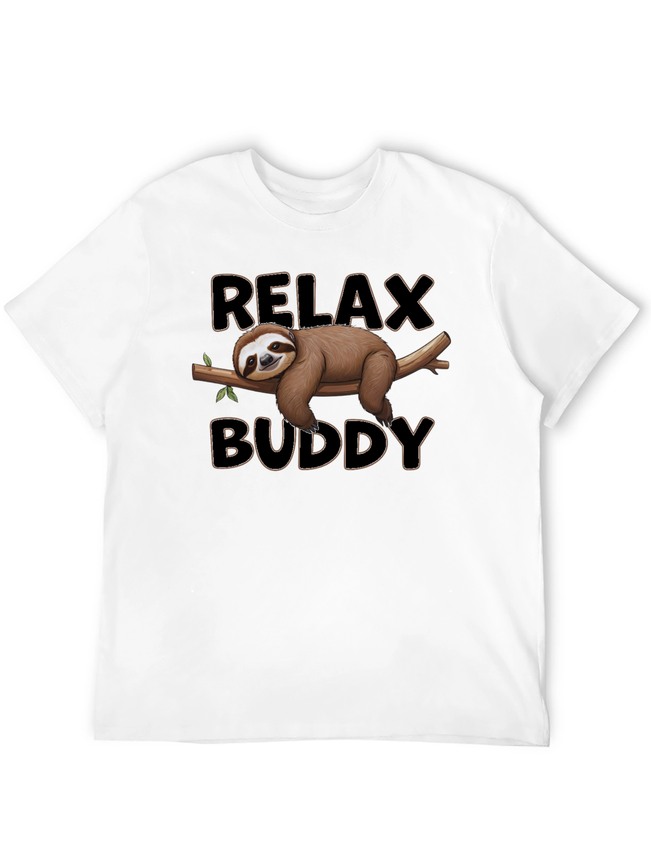 Relax Buddy Sloth Graphic Tee - Comfy Casual Shirt