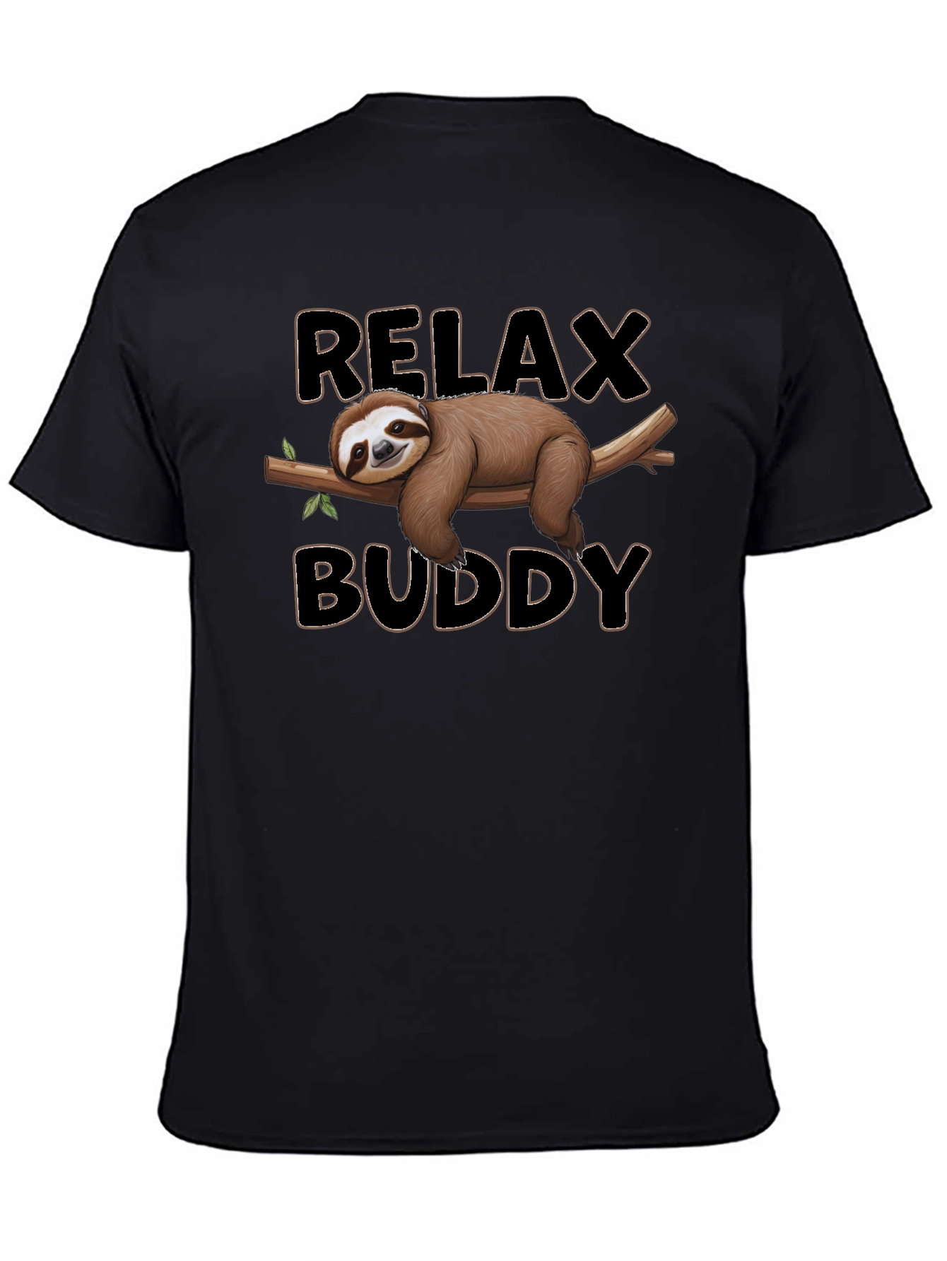Relax Buddy Sloth Graphic Tee - Comfy Casual Shirt
