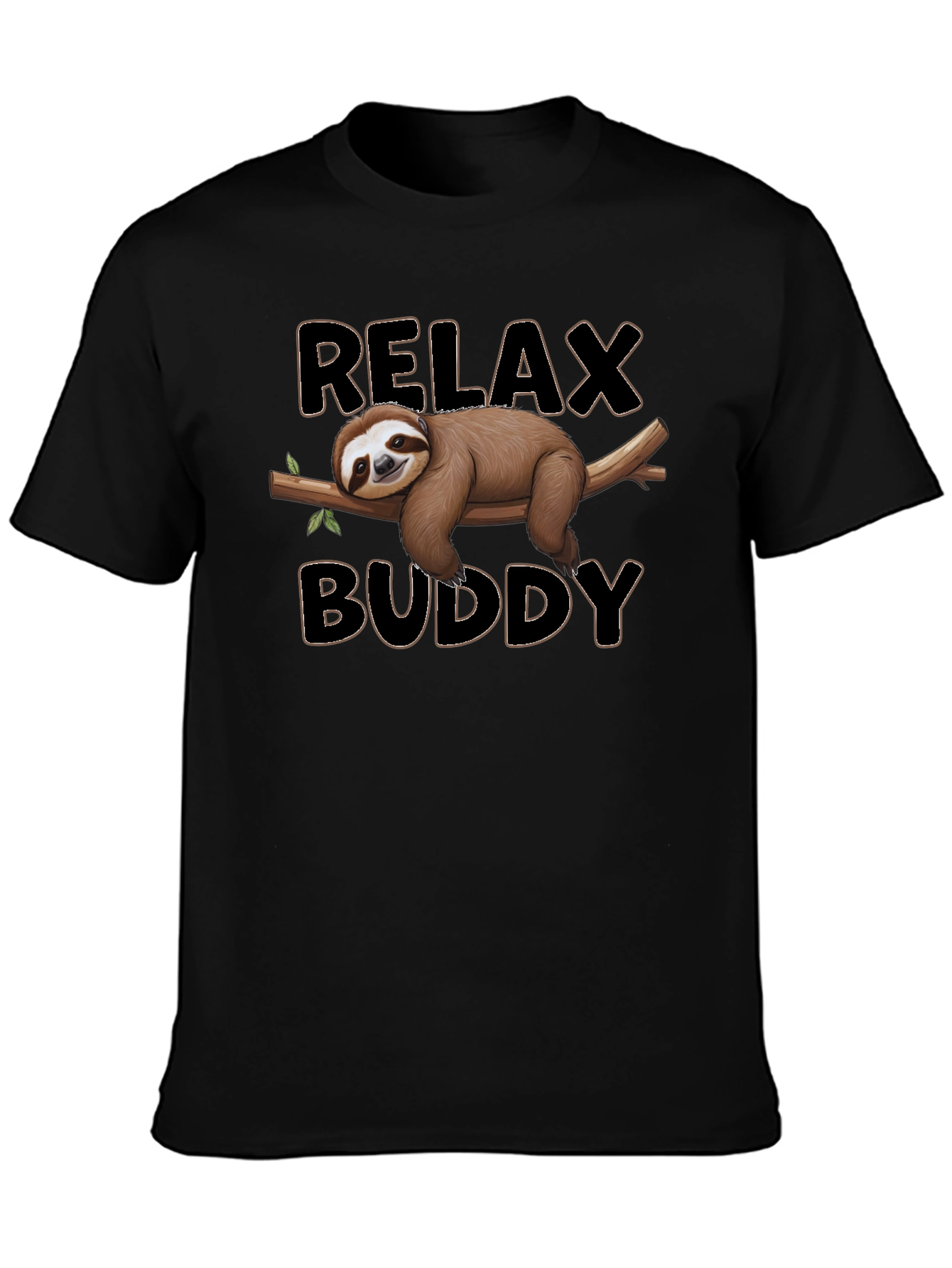Relax Buddy Sloth Graphic Tee - Comfy Casual Shirt