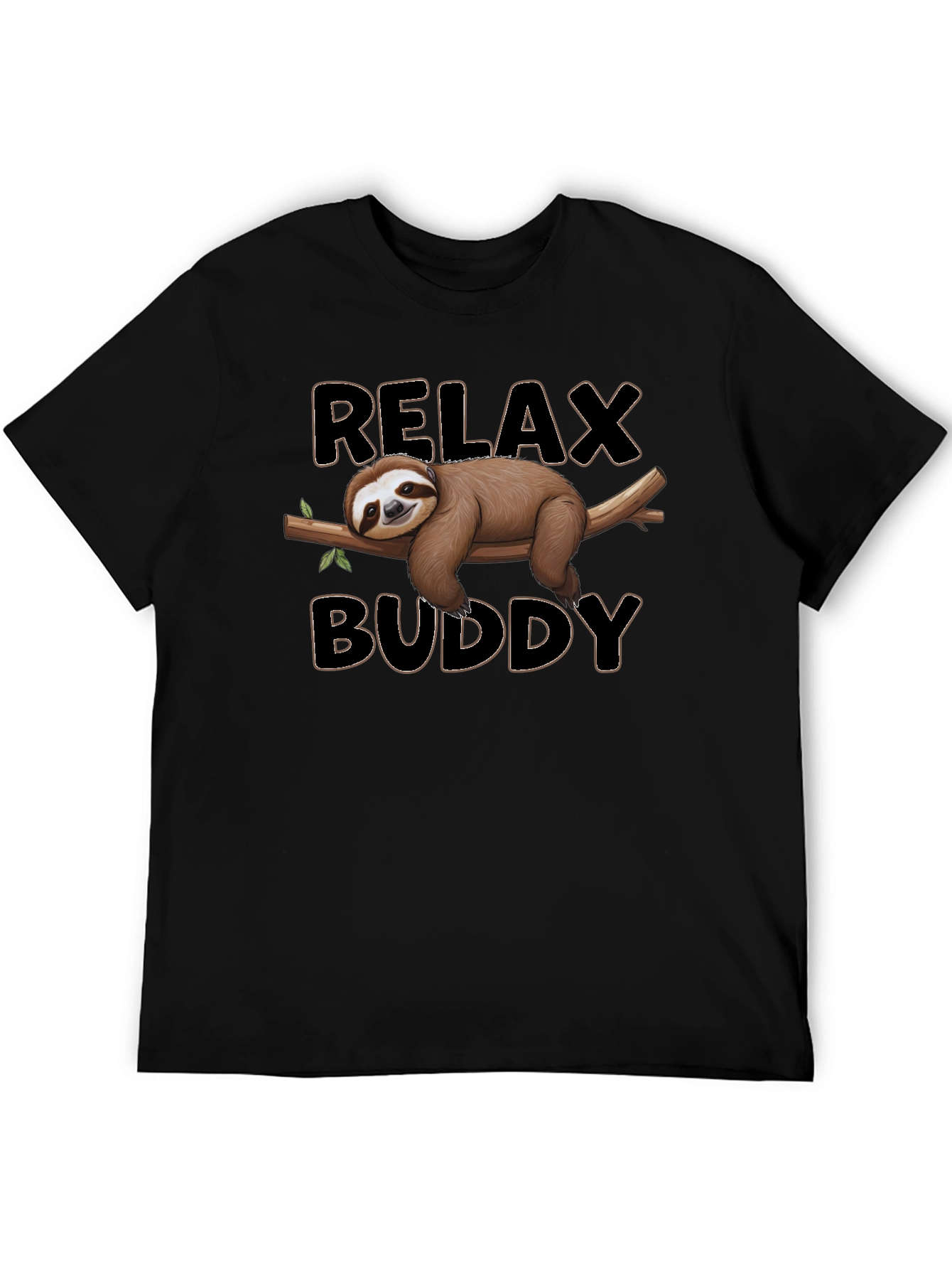 Relax Buddy Sloth Graphic Tee - Comfy Casual Shirt