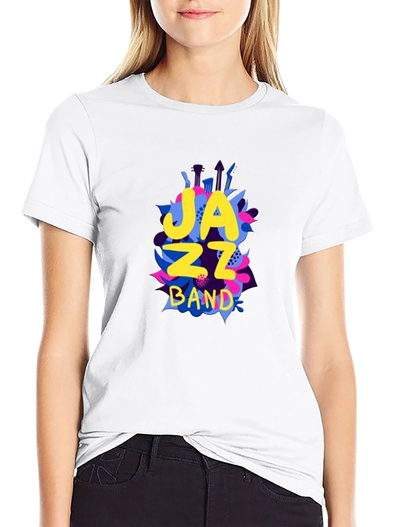 Jazz Band Graphic T-Shirt - Unisex Cotton Tee