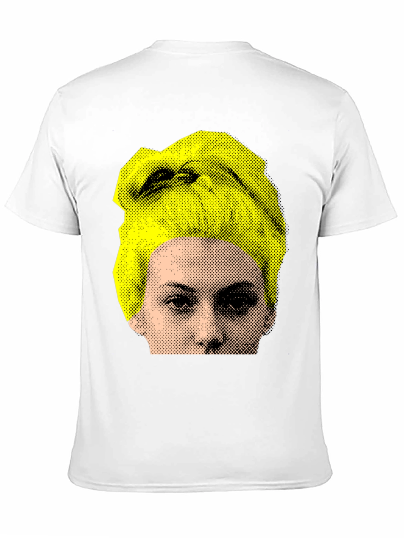 Abstract Portrait Graphic Print Black T-Shirt