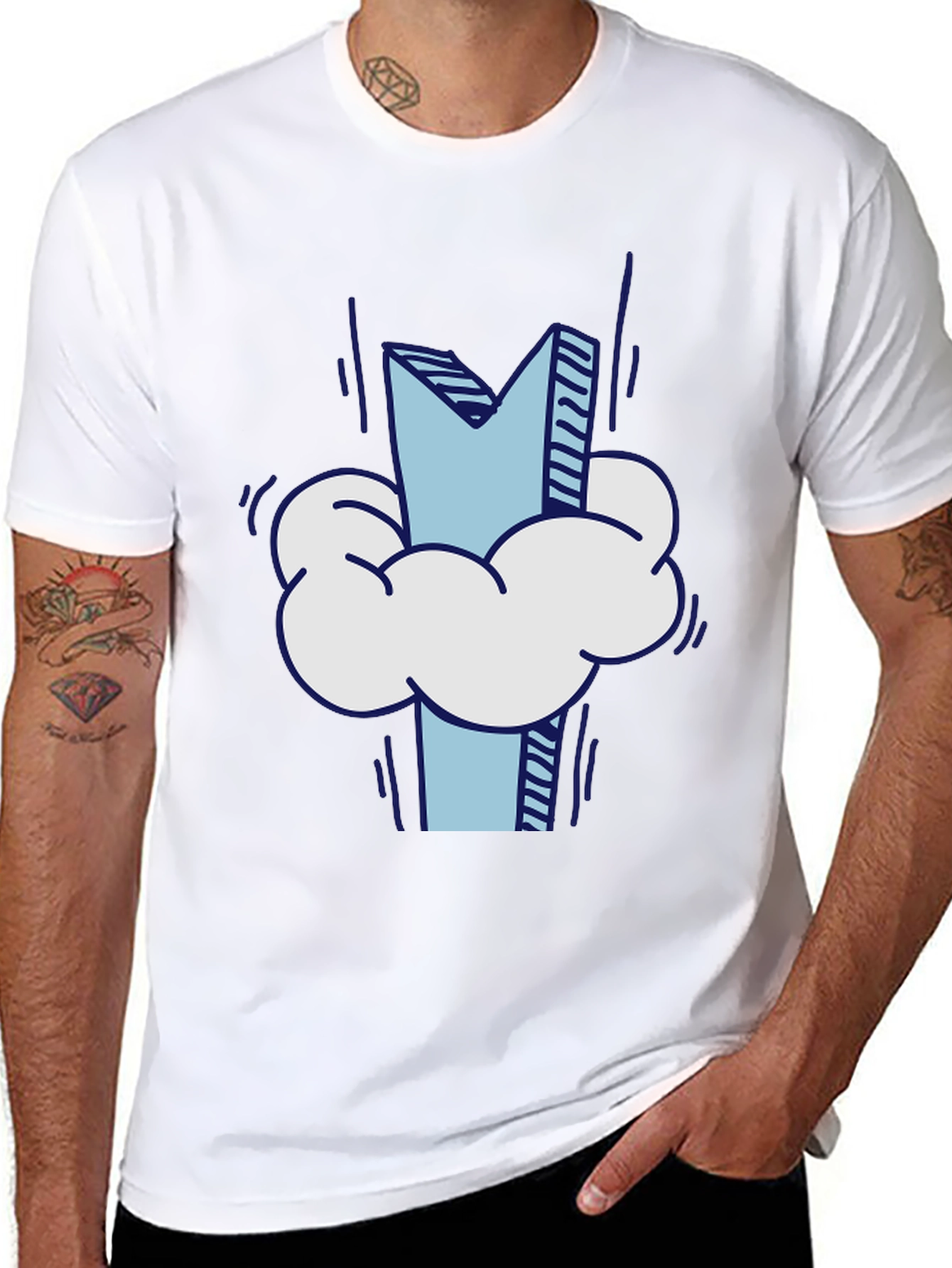 Cloud M Graphic Tee - Stylish Casual Wear
