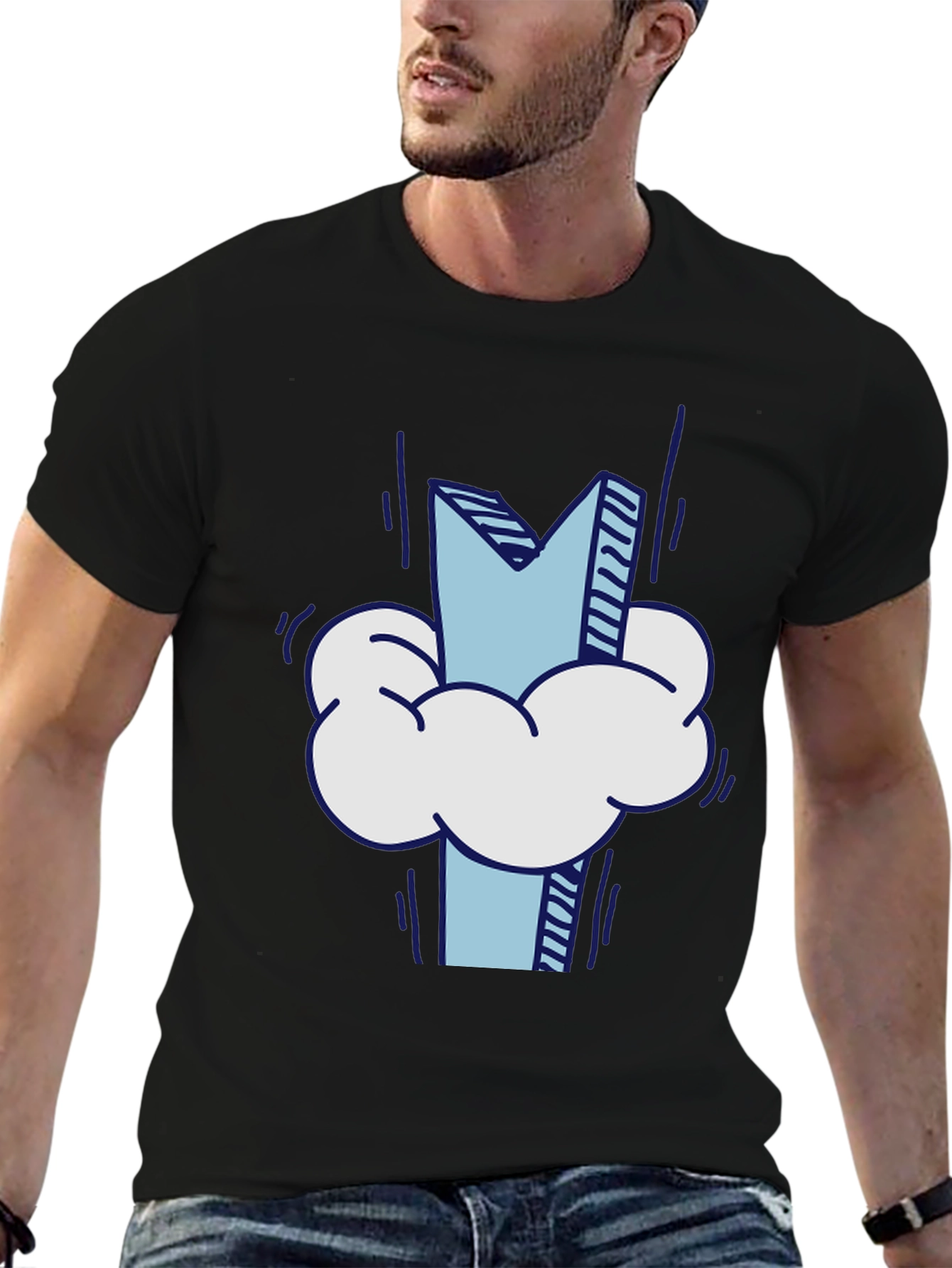 Cloud M Graphic Tee - Stylish Casual Wear