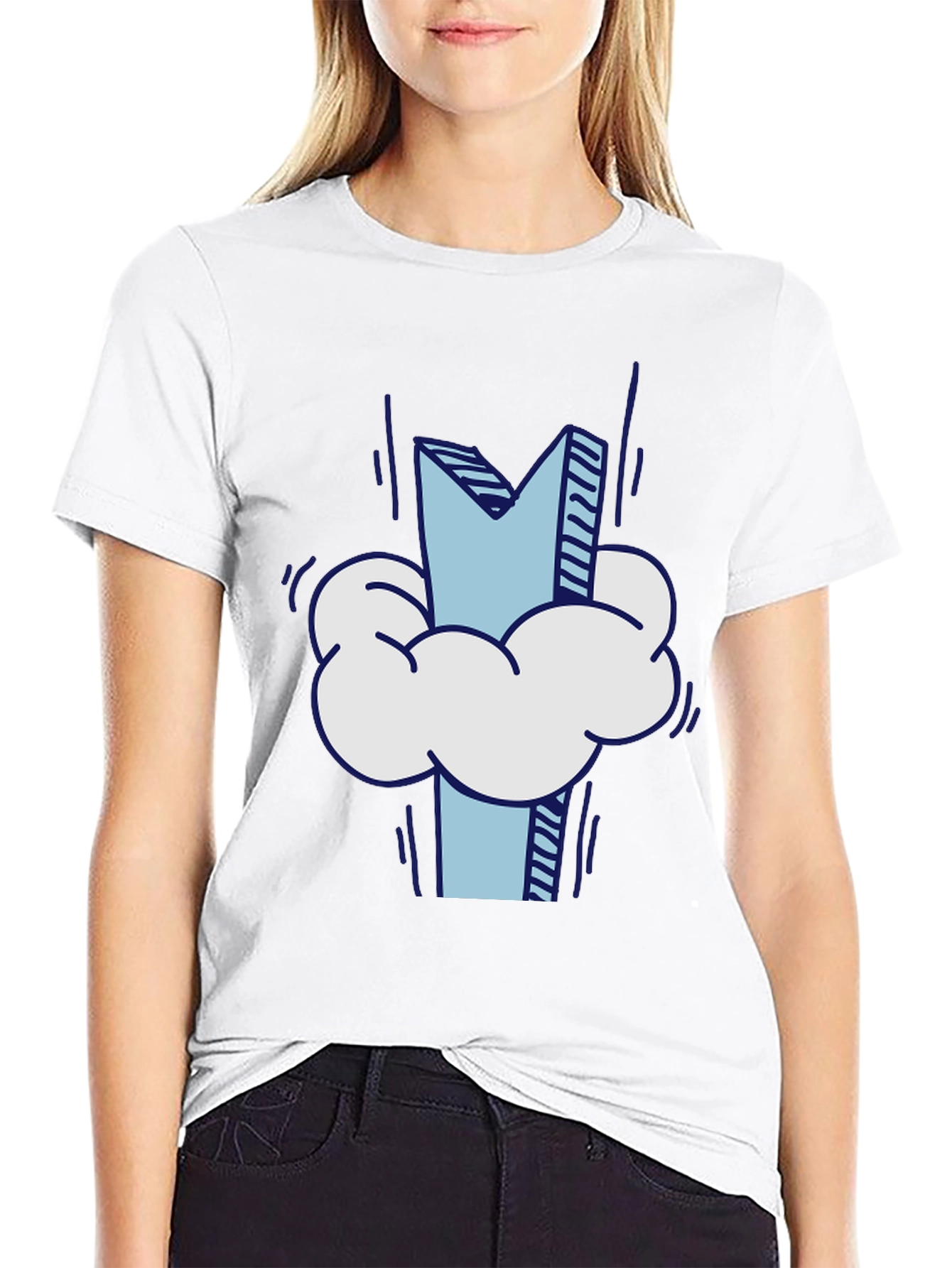 Cloud M Graphic Tee - Stylish Casual Wear