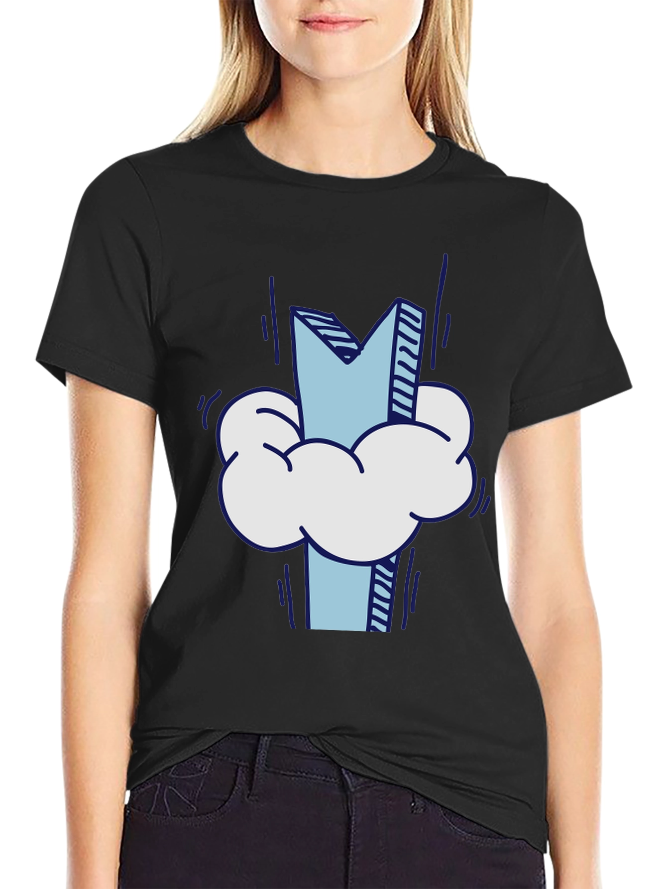 Cloud M Graphic Tee - Stylish Casual Wear
