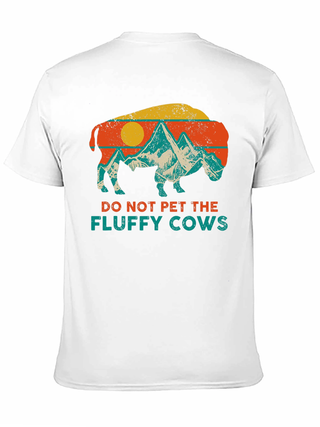 Do Not Pet Fluffy Cows Bison Graphic Tee