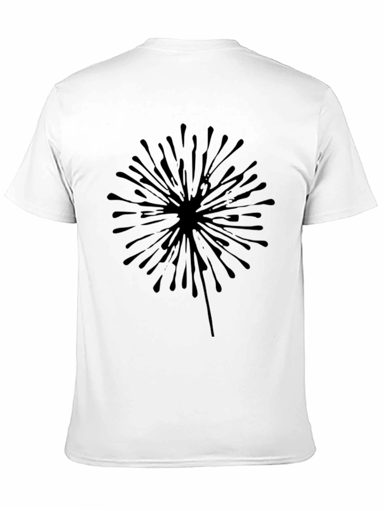 Dandelion Graphic T-Shirt - Black Cotton Tee