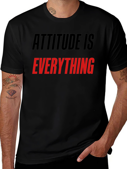 Attitude is Everything Black Graphic Tee