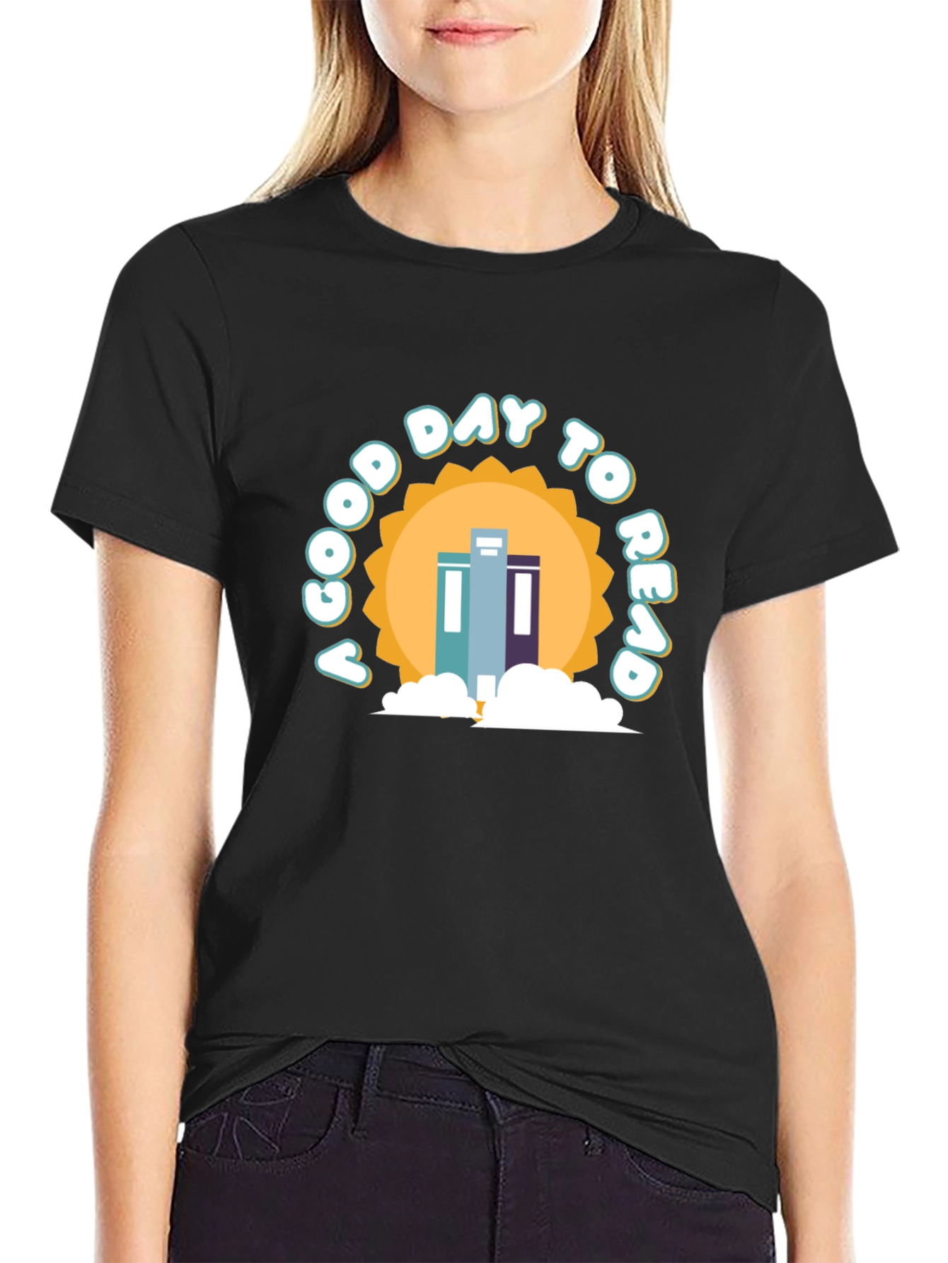 A Good Day to Read Black T-Shirt