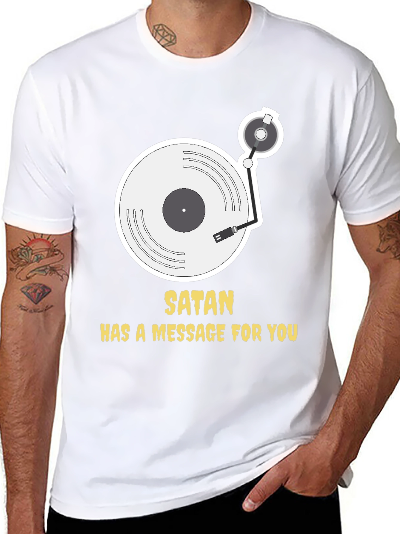 Satans Message Black T-Shirt