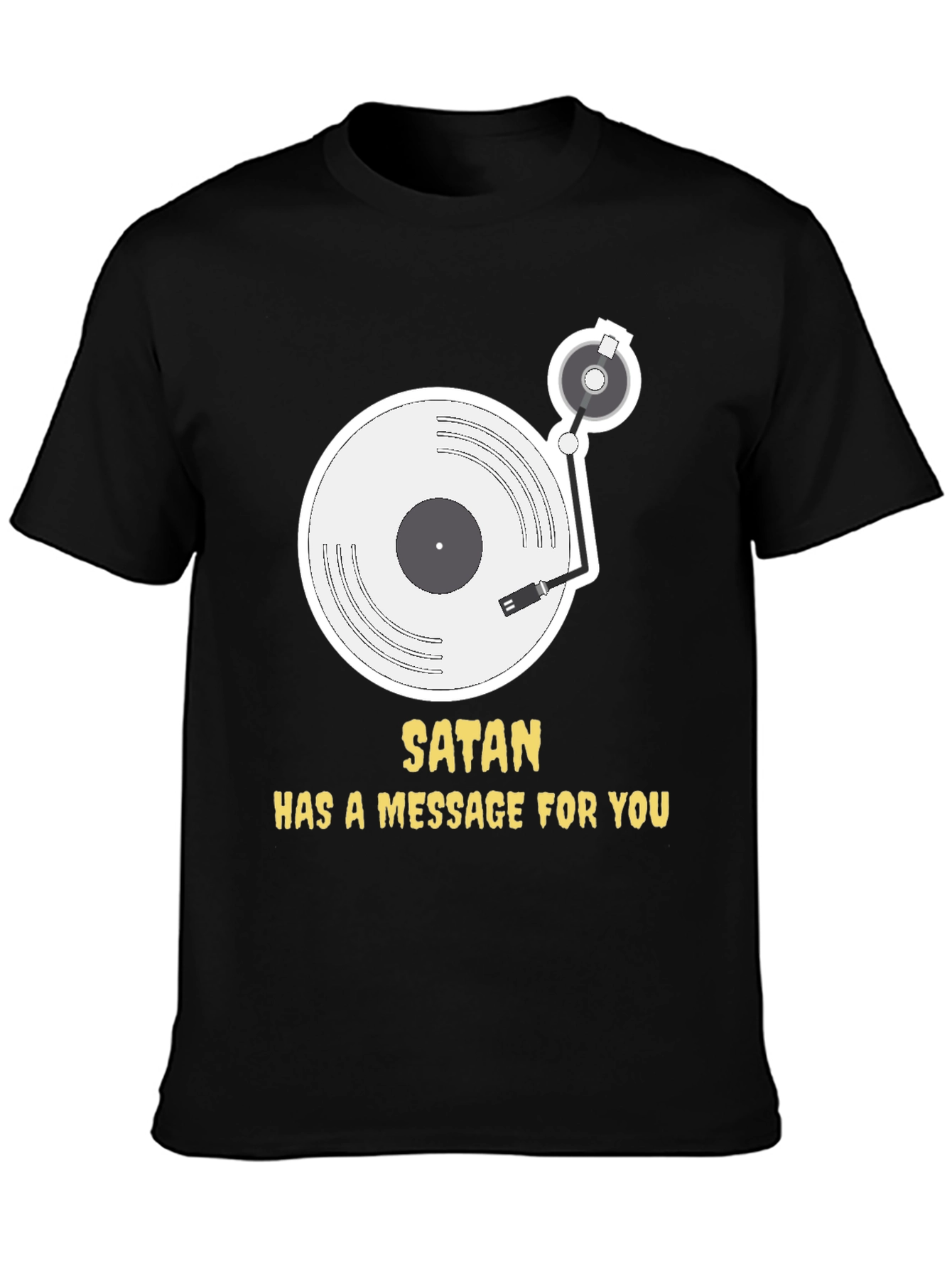 Satans Message Black T-Shirt