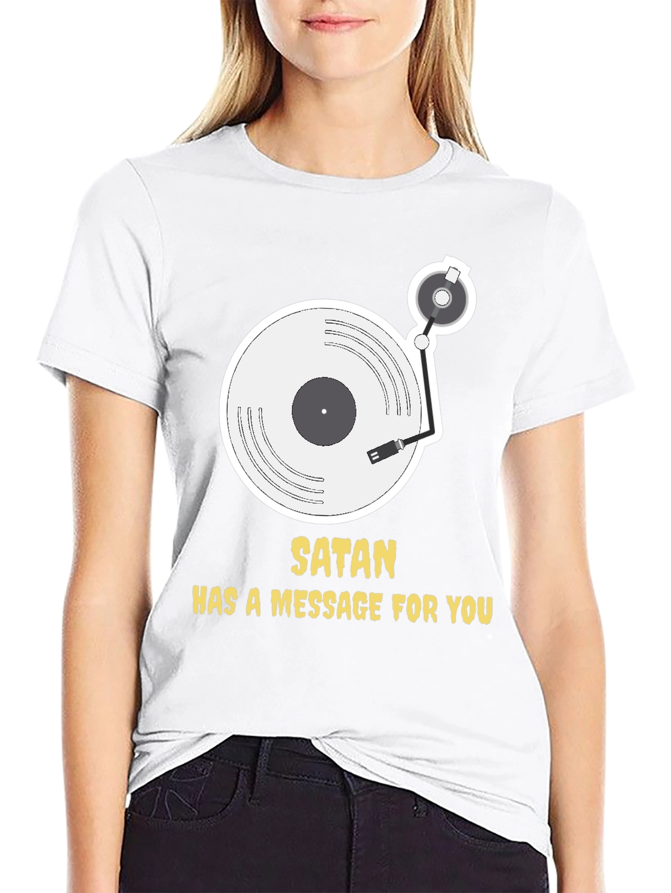 Satans Message Black T-Shirt