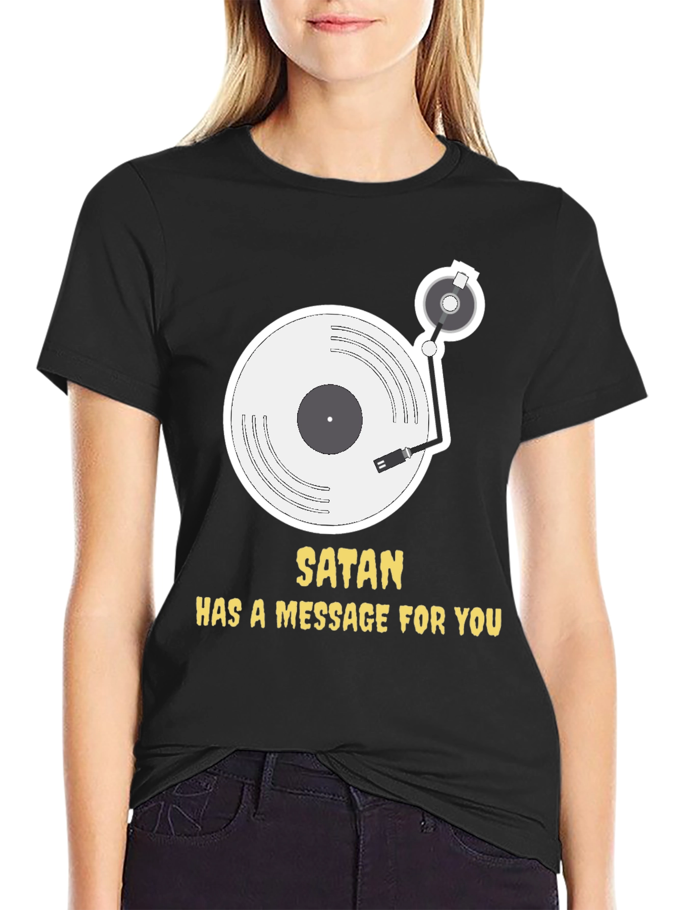 Satans Message Black T-Shirt