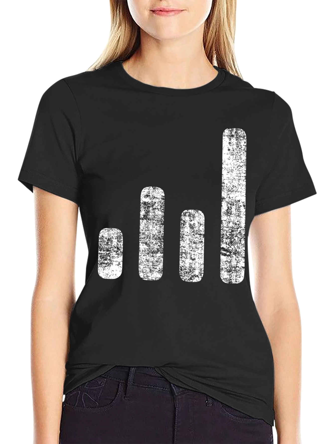 Signal Strength Graphic Tee - Mens Black T-Shirt