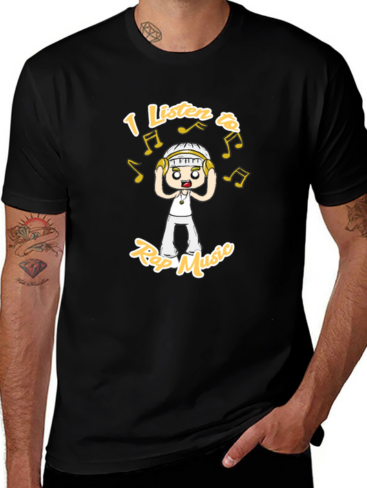 I Listen to Rap Music Graphic Tee