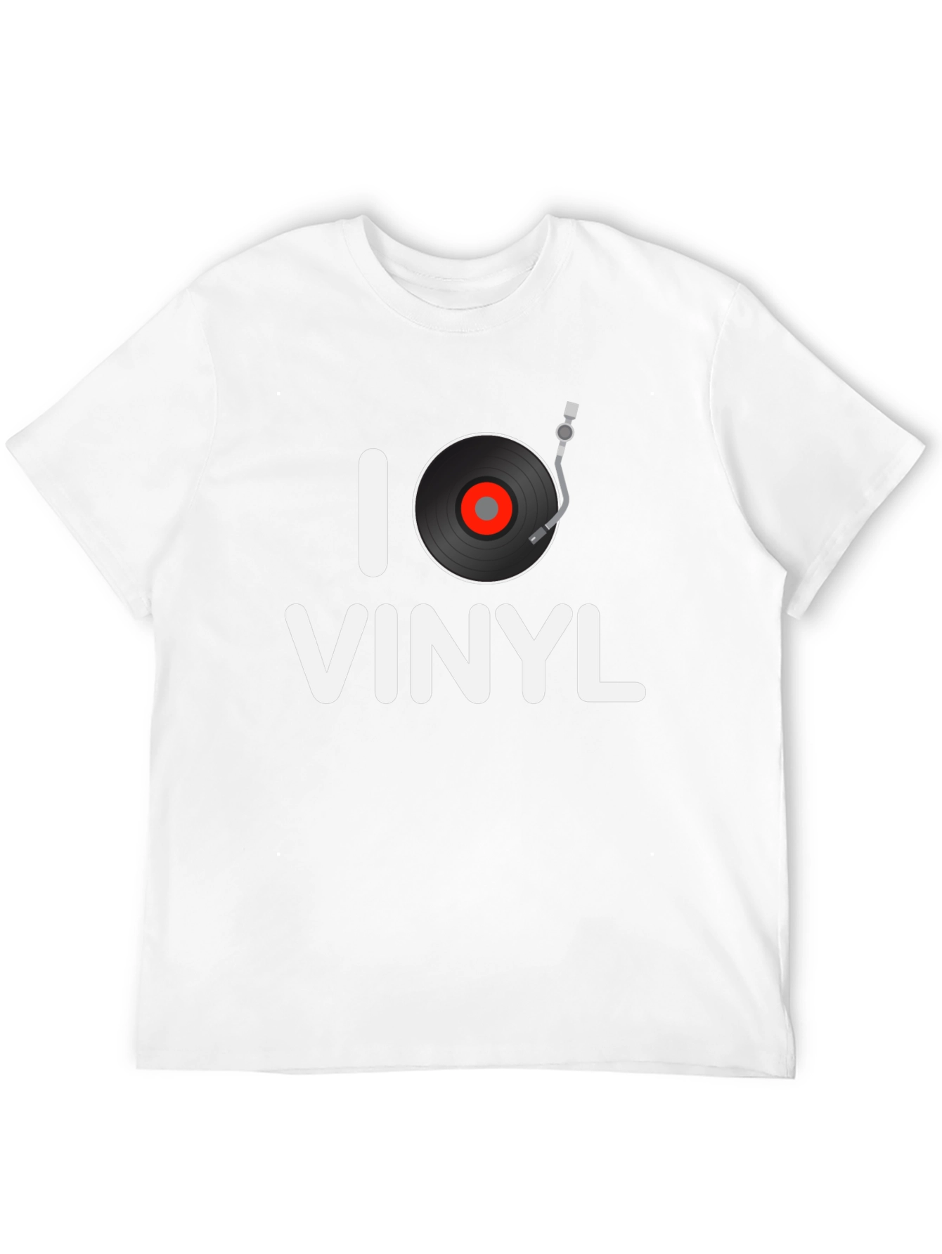 I Heart Vinyl Graphic Tee - Black T-Shirt
