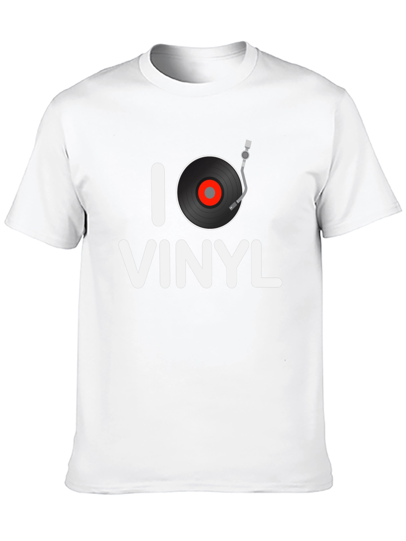 I Heart Vinyl Graphic Tee - Black T-Shirt